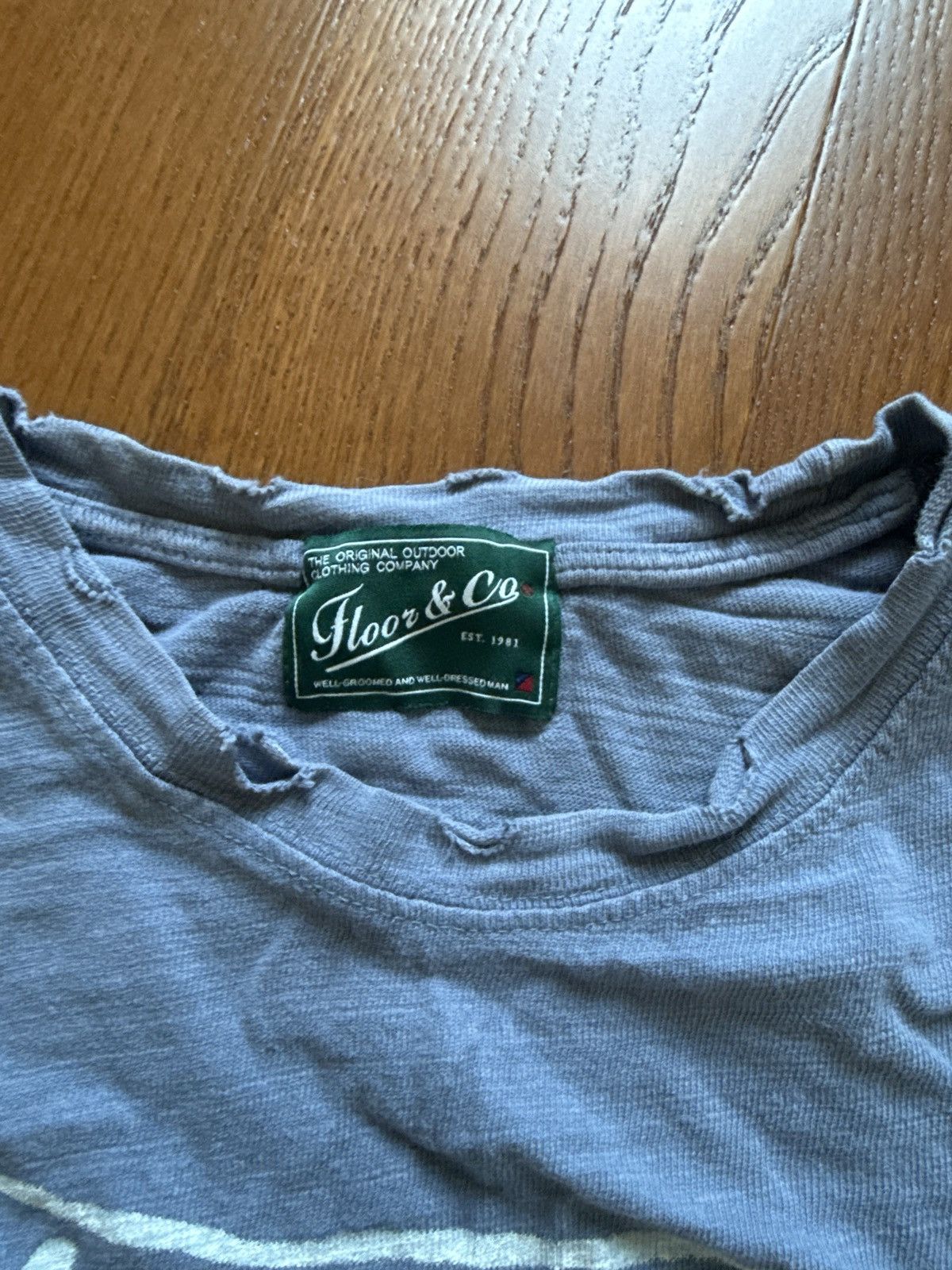 Vintage Vtg blue tee Size US M / EU 48-50 / 2 - 4 Thumbnail