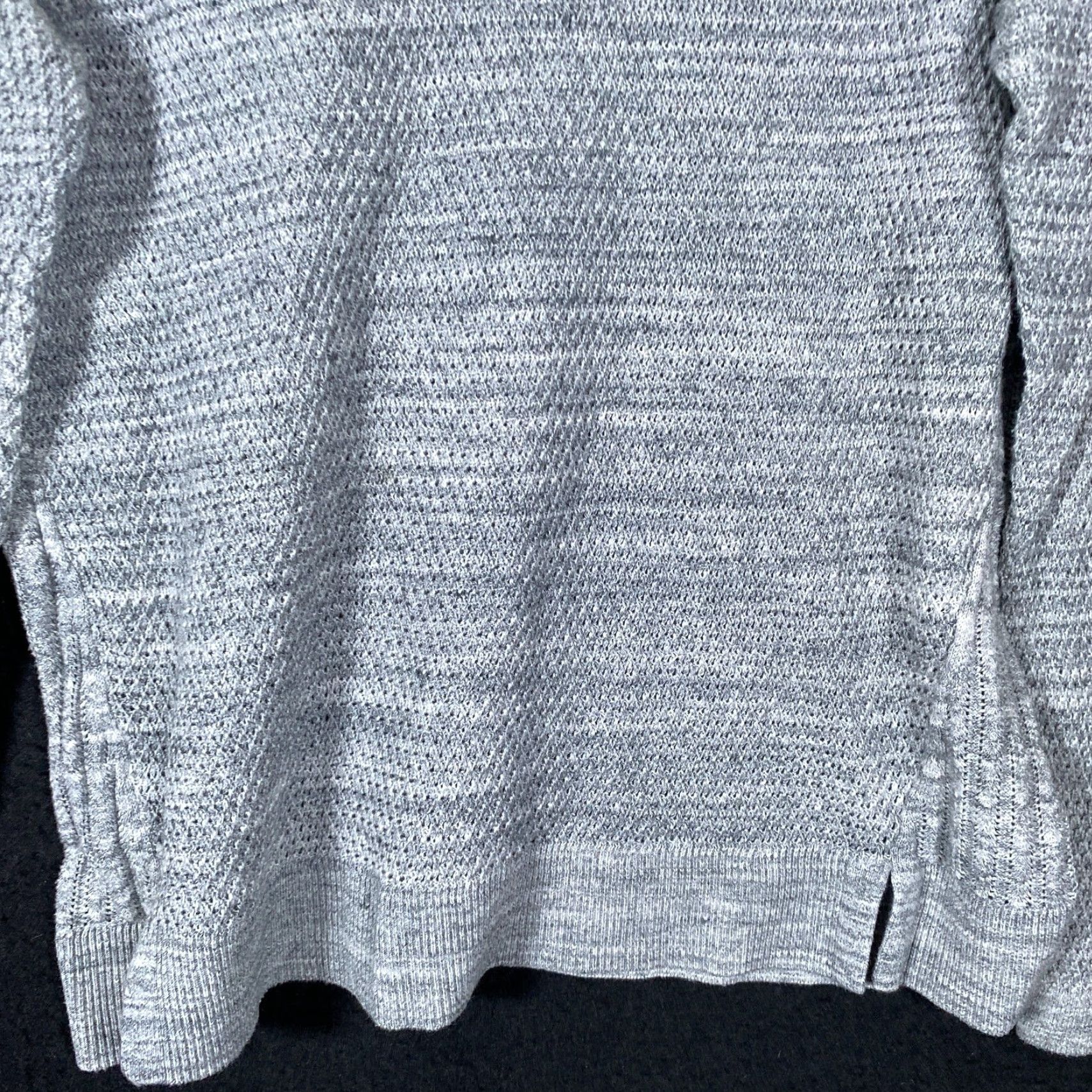 Loft VINTAGE Ann Taylor Loft Womens Sweater Gray Petite Crew Neck Knitted Long Sleeve LP Size L / US 10 / IT 46 - 3 Thumbnail