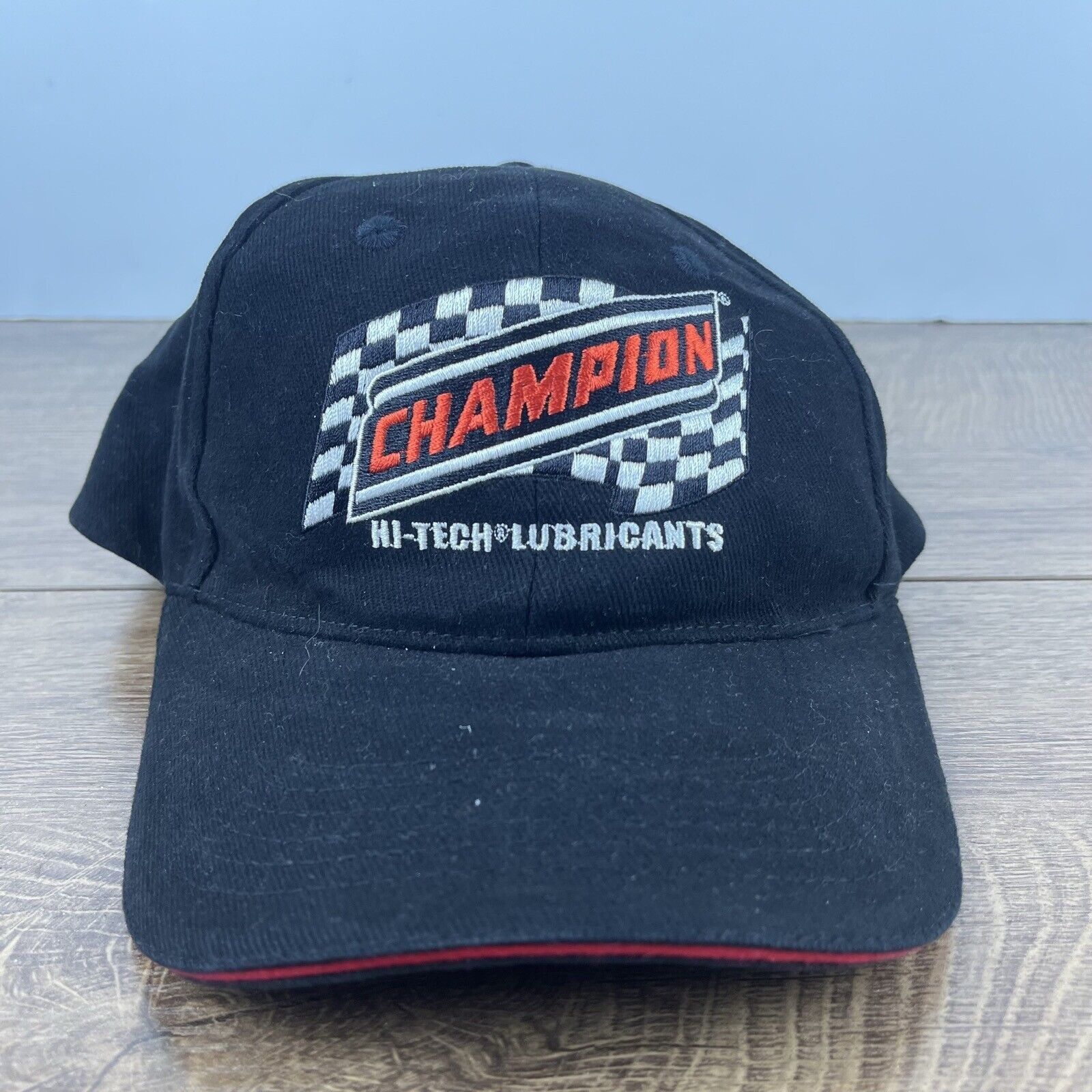 Champion Champion Hi Tech Lubricants Hat Black Hat Adjustable Black A Size ONE SIZE - 1 Thumbnail