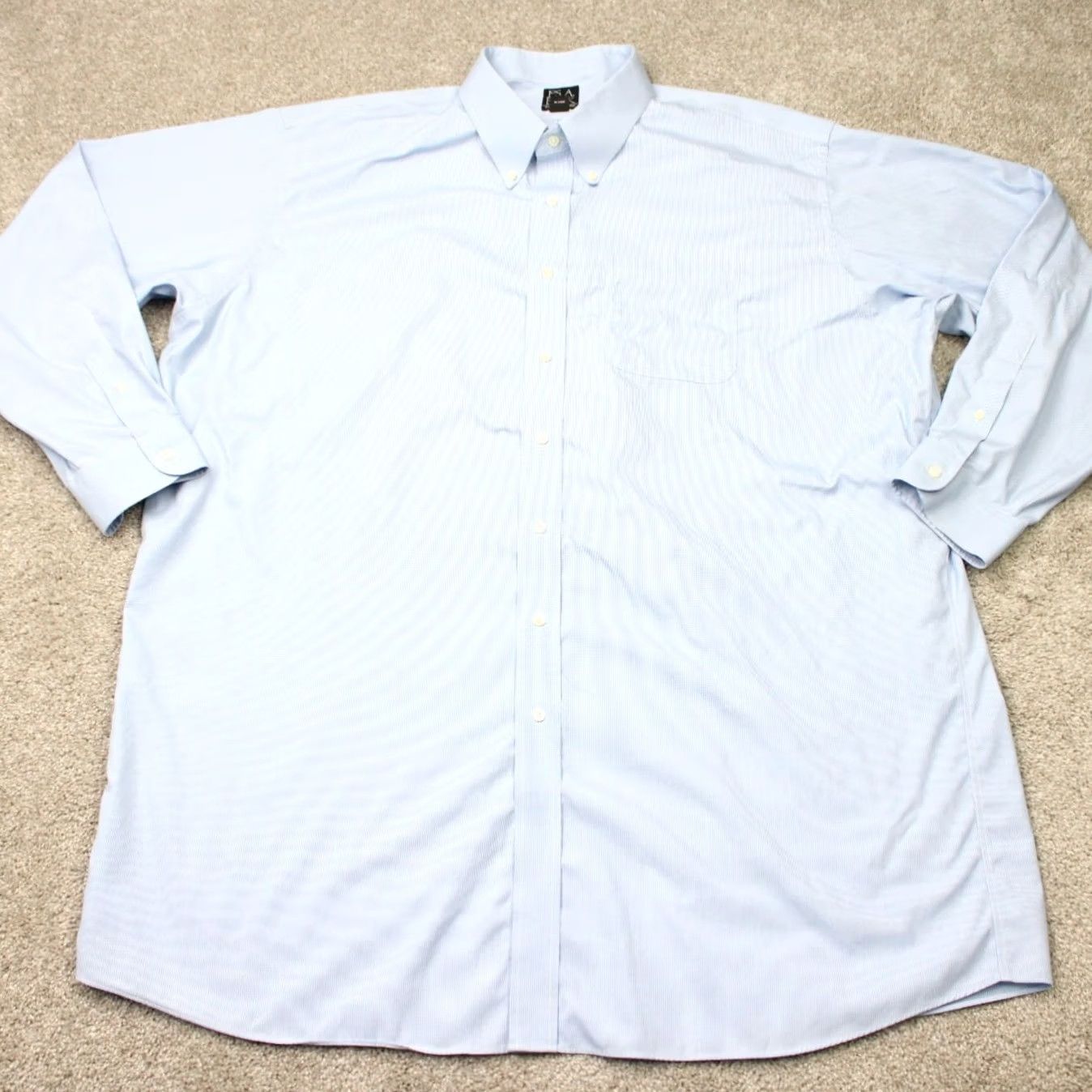 Jos. A. Bank Jos. A. Bank Shirt Mens 19, 36 Blue Traveler 100% Cotton Long Sleeve Button Down Dress Shirt Mens Blue 100% Cotton Classic Checked Decade- N/A Size US XXL / EU 58 / 5 - 2 Thumbnail