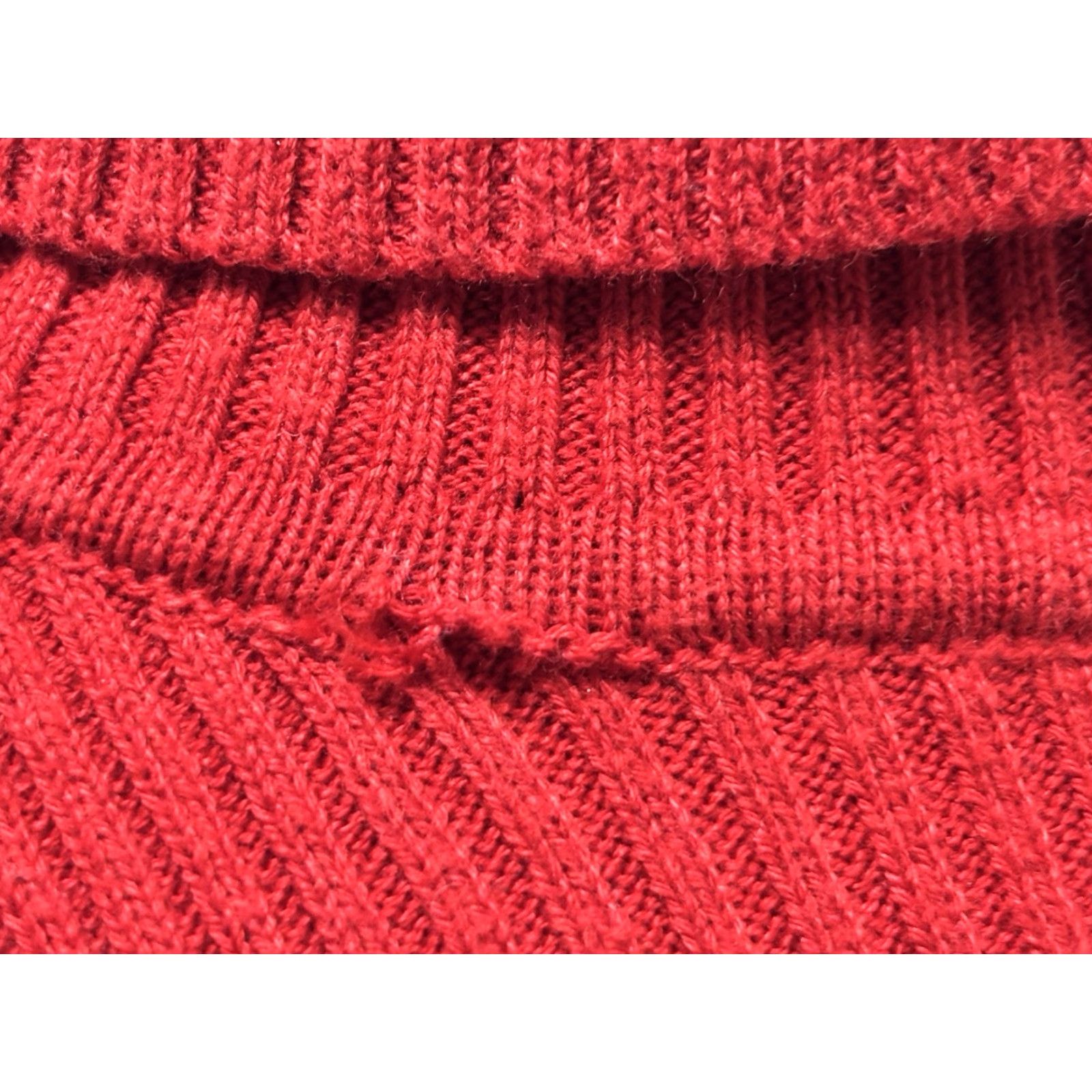 Ralph Lauren VINTAGE Lauren Ralph Lauren Ribbed Turtleneck Sweater Large Red 90s Preppy Womens Size L / US 10 / IT 46 - 8 Thumbnail