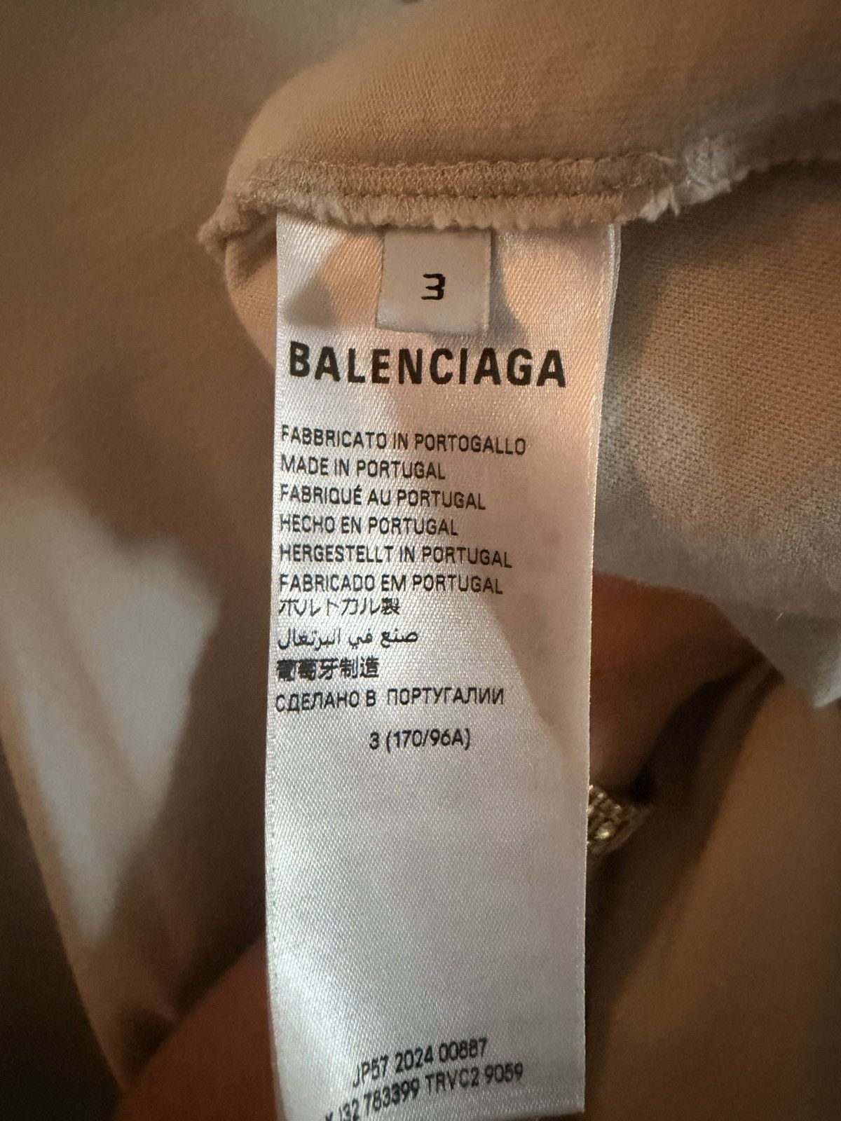 Balenciaga White loop sports icon cropped shirt Size US M / EU 48-50 / 2 - 5 Thumbnail