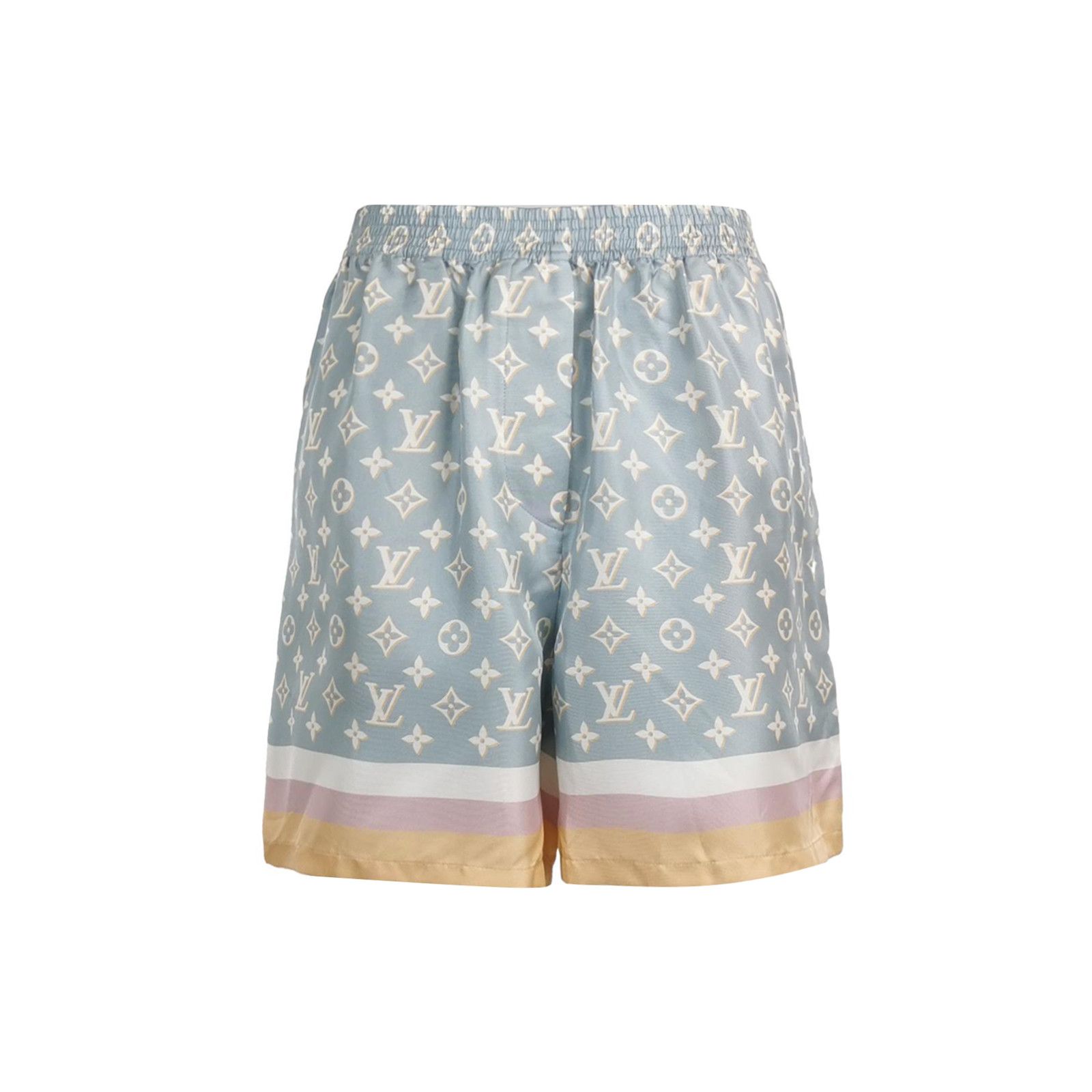 Louis Vuitton Louis Vuitton Monogram Silk Pajama Shorts Size 34 Size 25" / US 0 / IT 36 - 1 Thumbnail