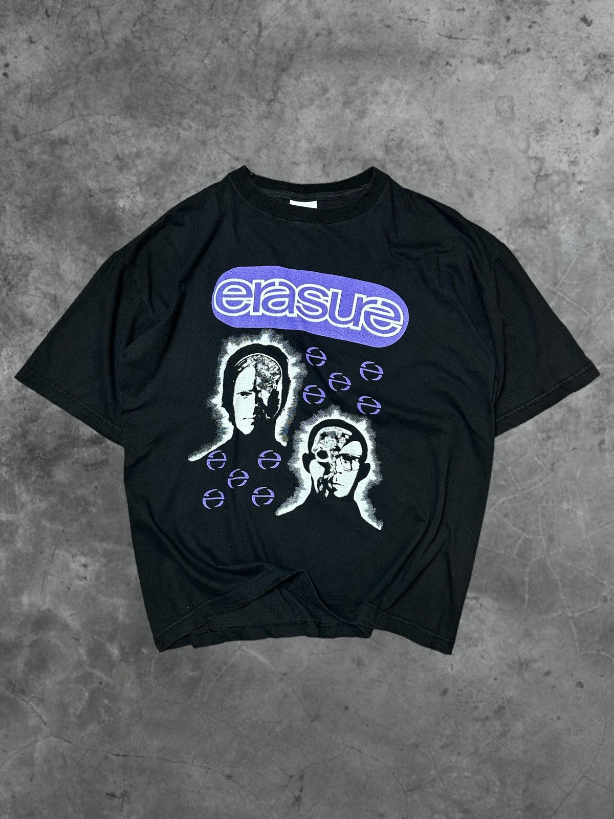 image of Band Tees x Rock Tees Vintage 90’S Erasure The Concert Phantasmagorical T-Shirt in Black (Size XL)