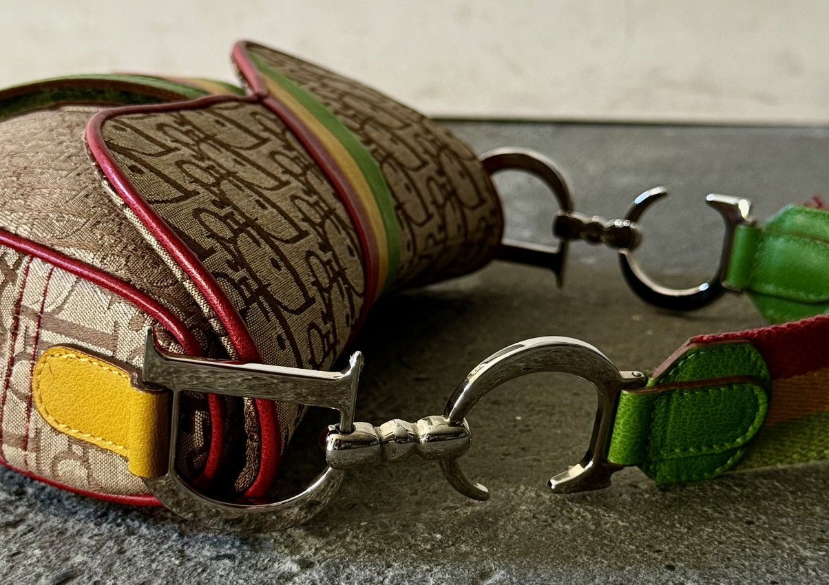 Dior Rare Dior - John Galliano - 2004 - Rasta Saddle Bag Size ONE SIZE - 13 Thumbnail