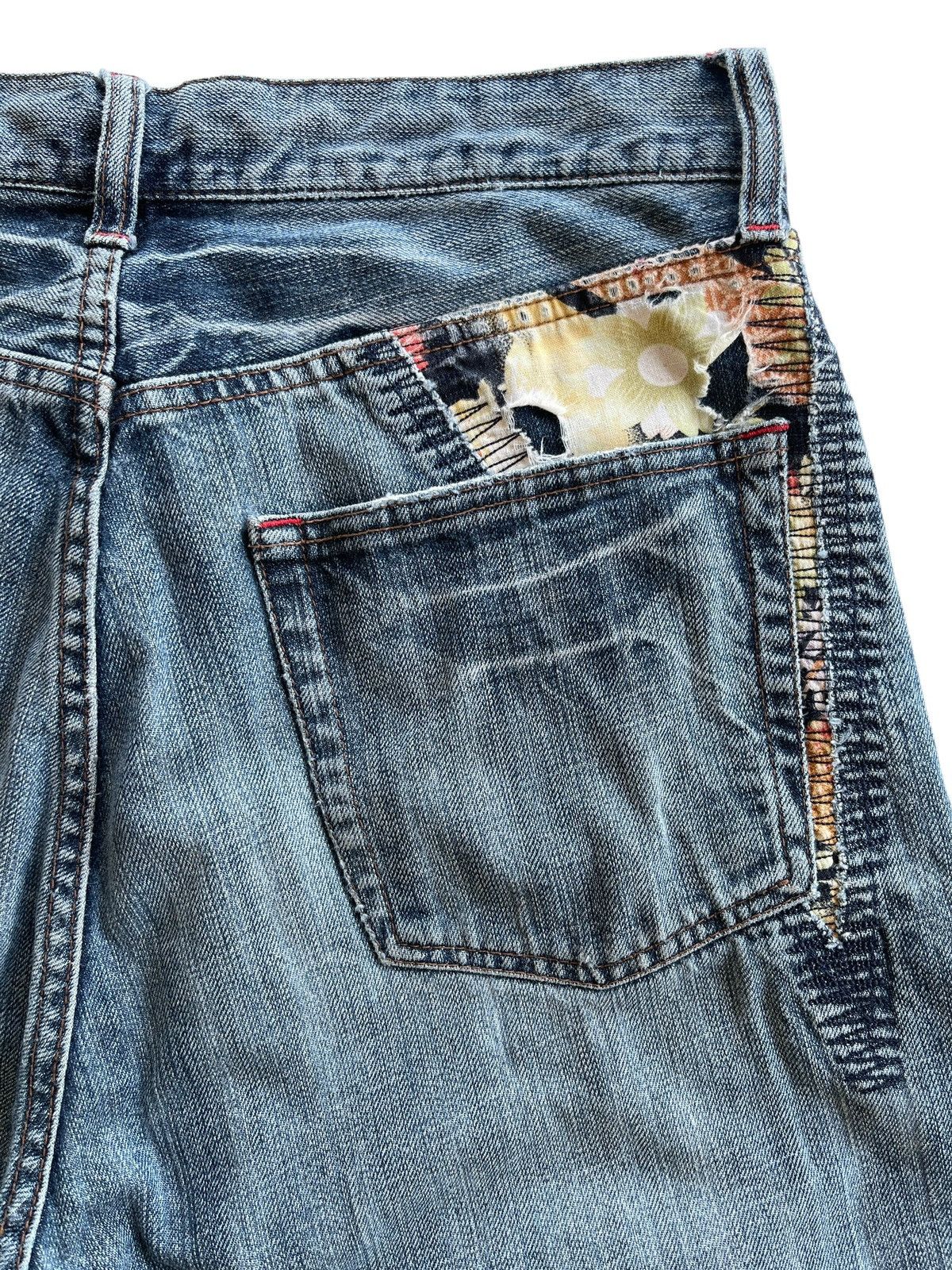 Vintage Japanese Distressed Vintage Denim Size US 30 / EU 46 - 8 Thumbnail