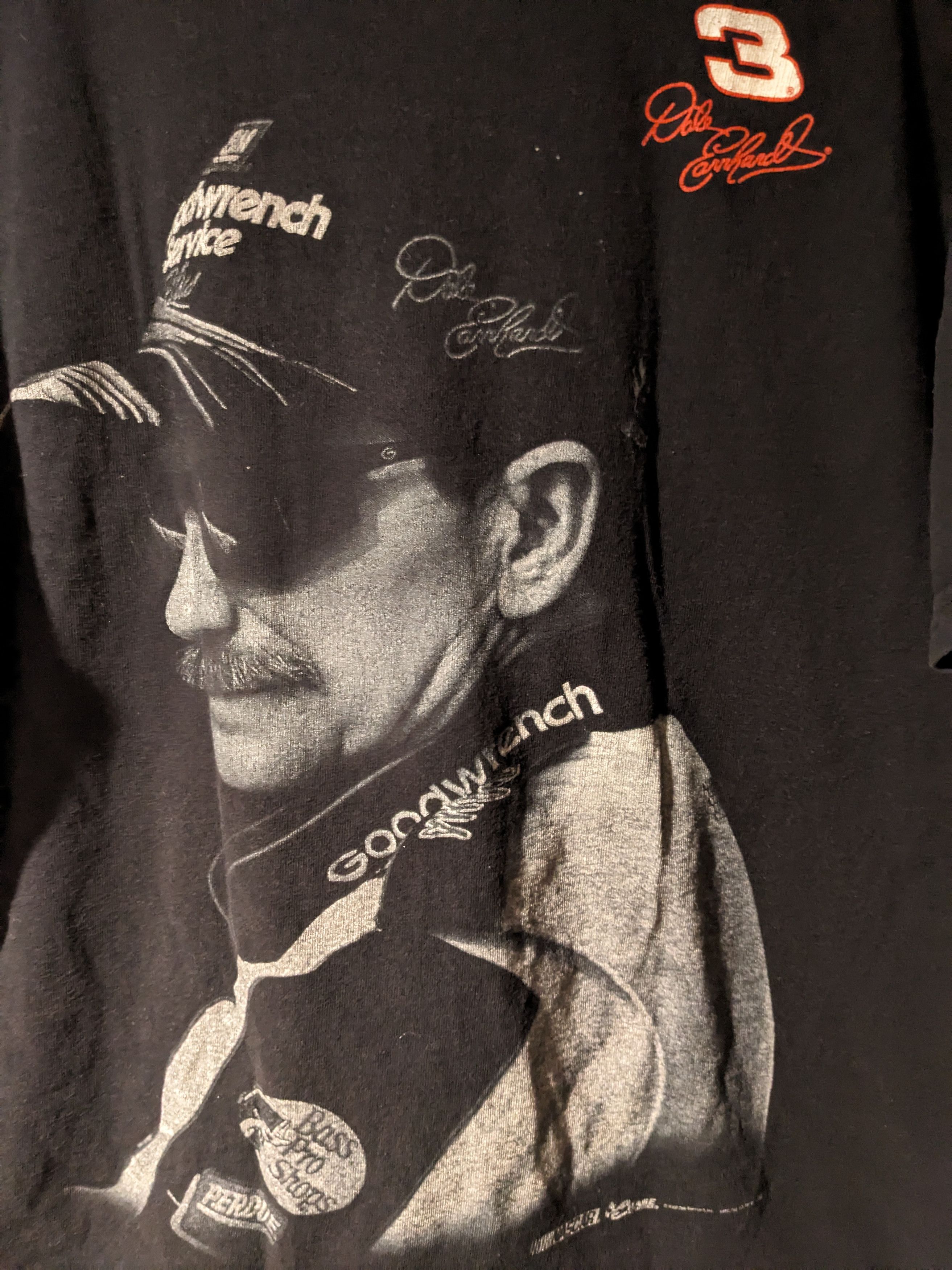 Band Tees × NASCAR × Vintage Vintage 2008 Elvis Presley Dale Earnhardt Nascar T-Shirt Size US L / EU 52-54 / 3 - 5 Thumbnail