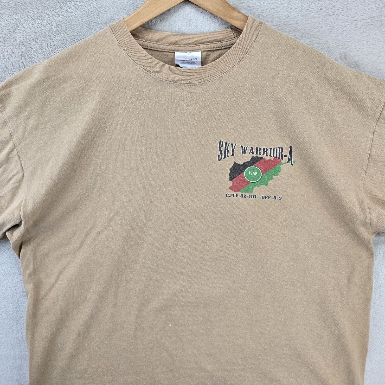 Port & Company Vintage Sky Warrior Spot On Shirt XL CJTF Afghanistan Y2K Size US XL / EU 56 / 4 - 3 Thumbnail