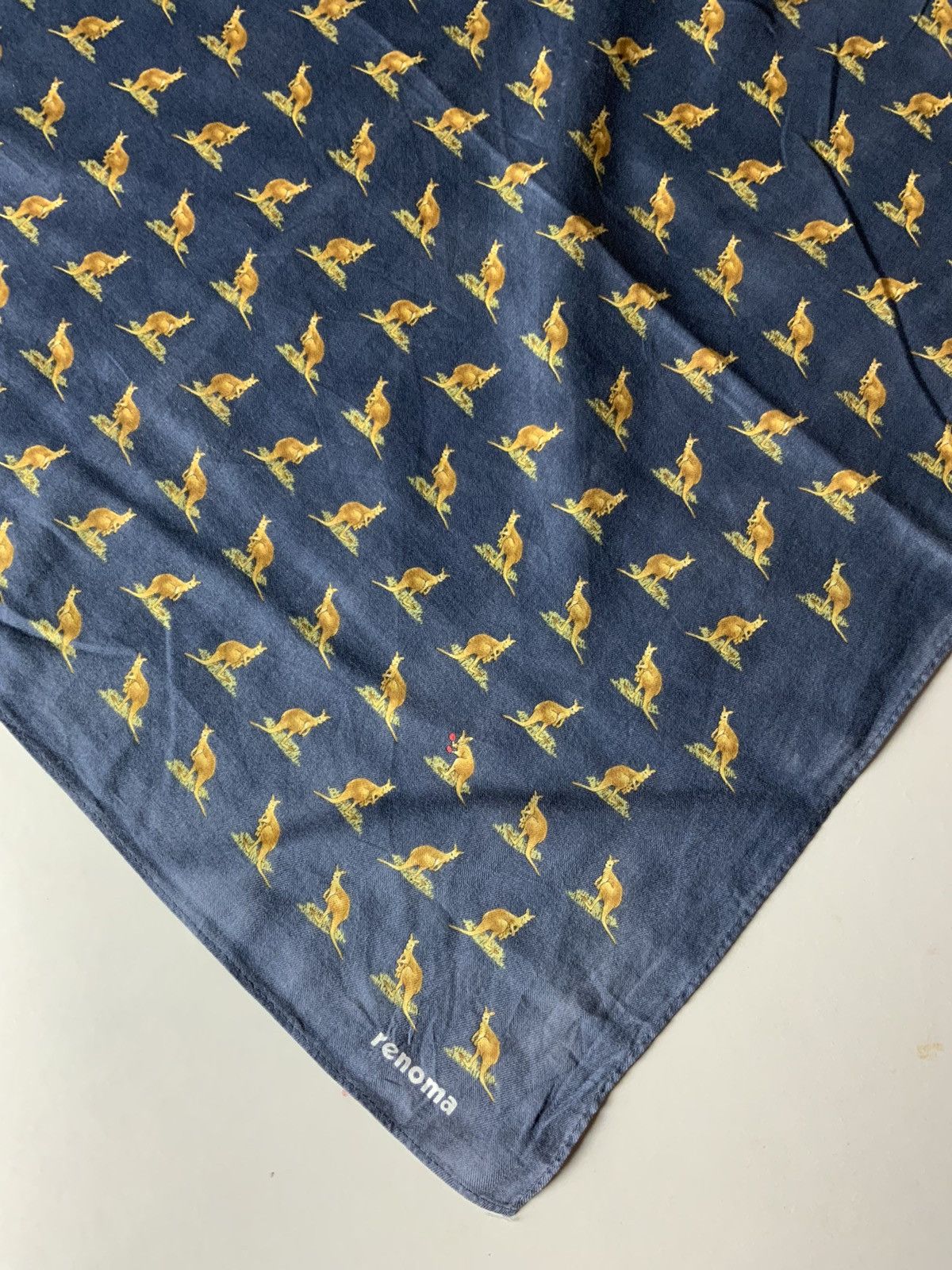 Vintage Renoma Kangaroo Monogram Bandana Handkerchief Size ONE SIZE - 5 Thumbnail