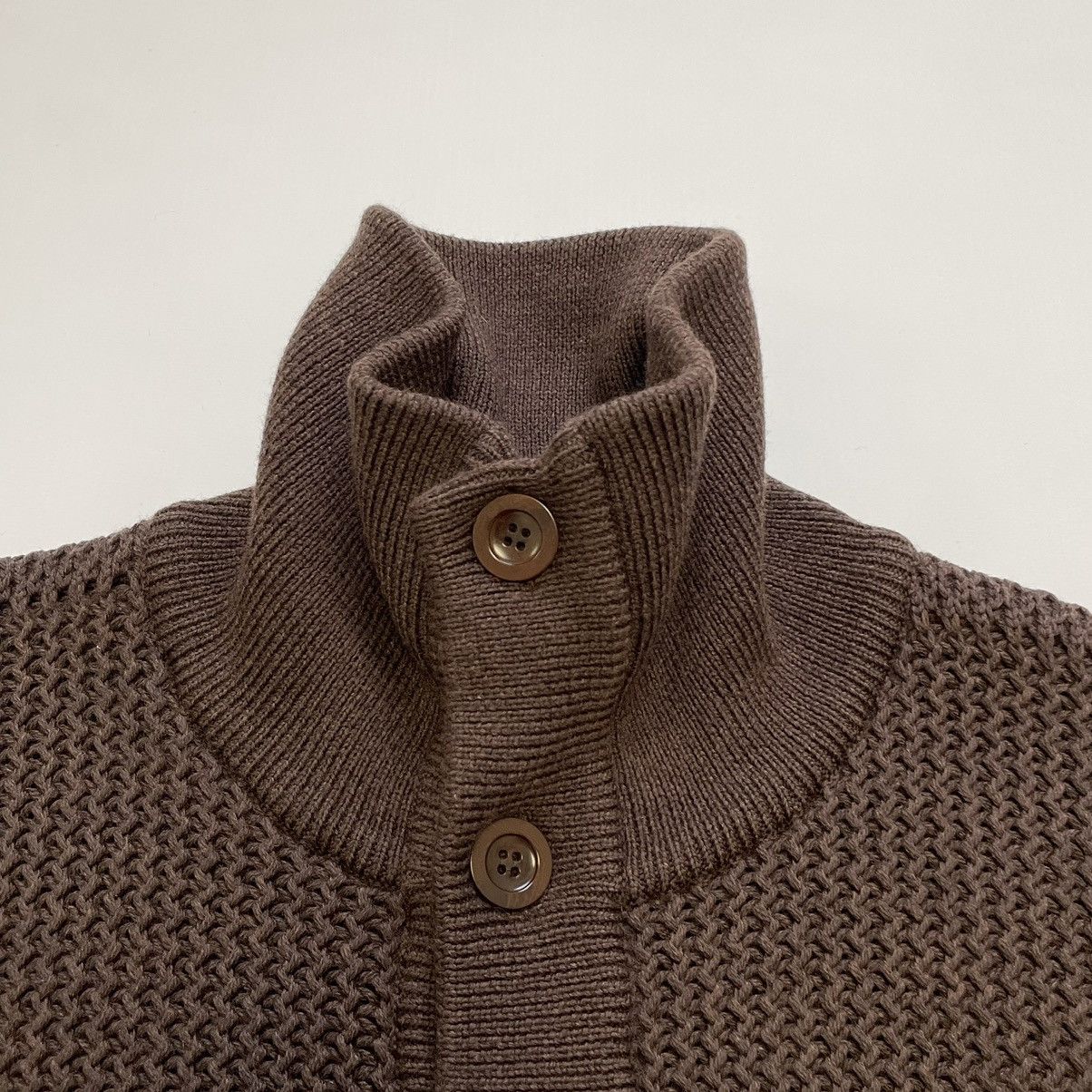Maison Margiela A/W 09 Chunky Panelled Brown Knit Sweater Size US L / EU 52-54 / 3 - 4 Thumbnail