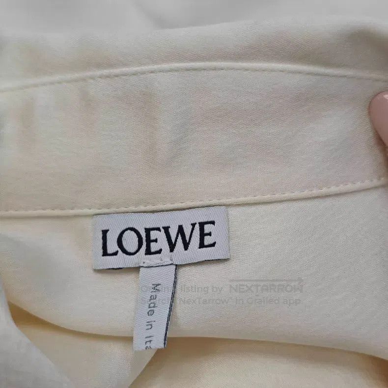 Loewe Loewe Champagne color embroidered big logo satin shirt Size XS / US 0-2 / IT 36-38 - 5 Thumbnail