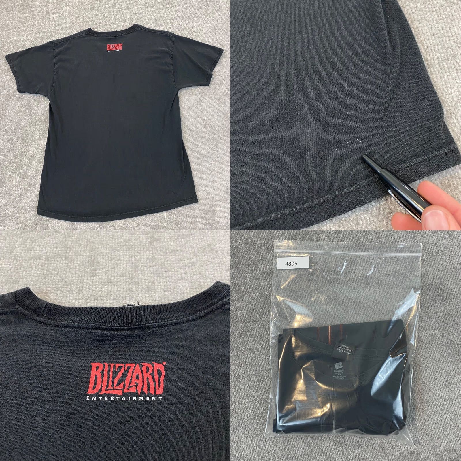 Doublet VINTAGE Diablo x Jinx Shirt Mens Large Blizzard Double Sided Tee Goth Grunge Y2K Size US L / EU 52-54 / 3 - 8 Thumbnail