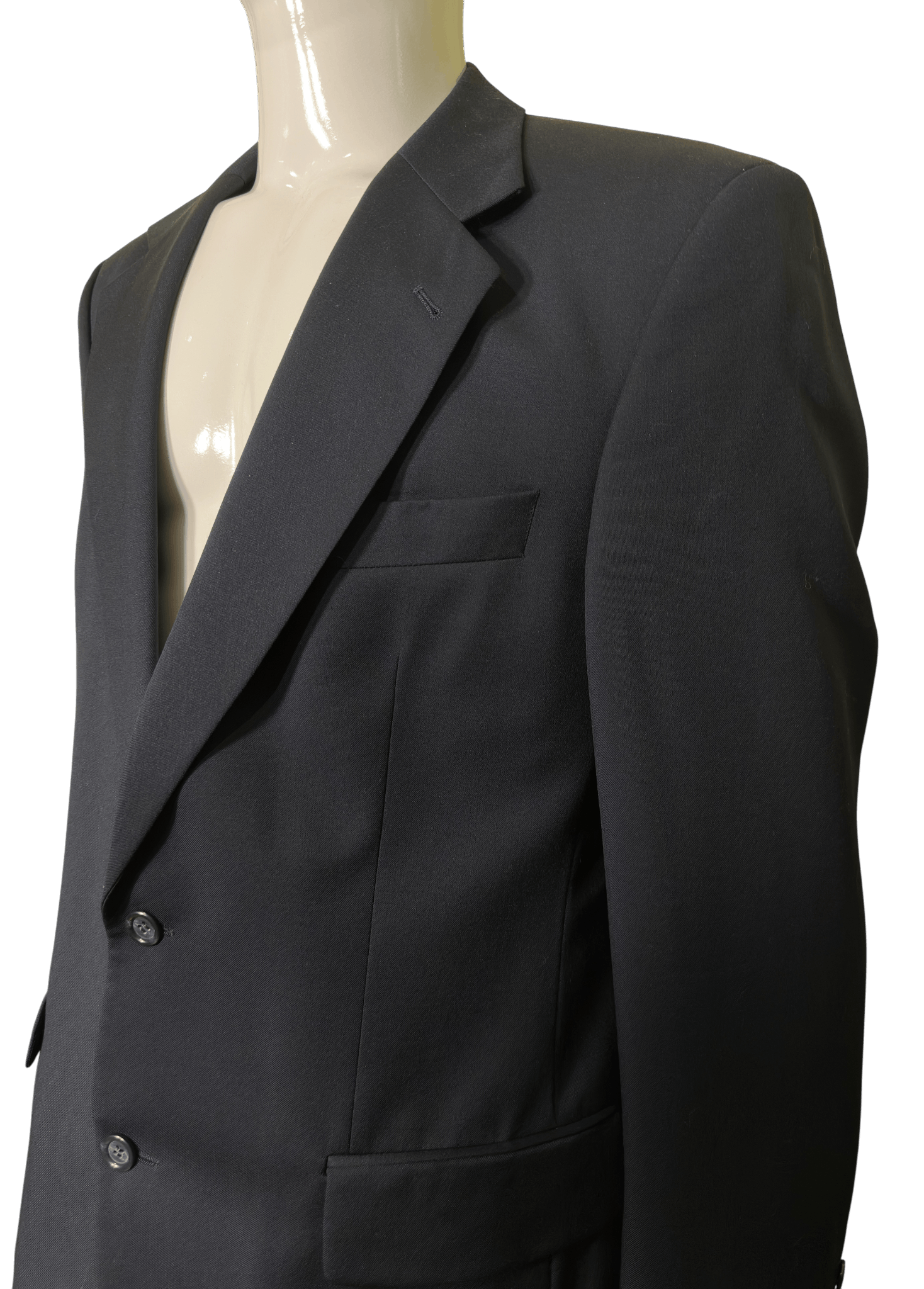 Yves Saint Laurent Black wool blazer Size 52L - 3 Thumbnail