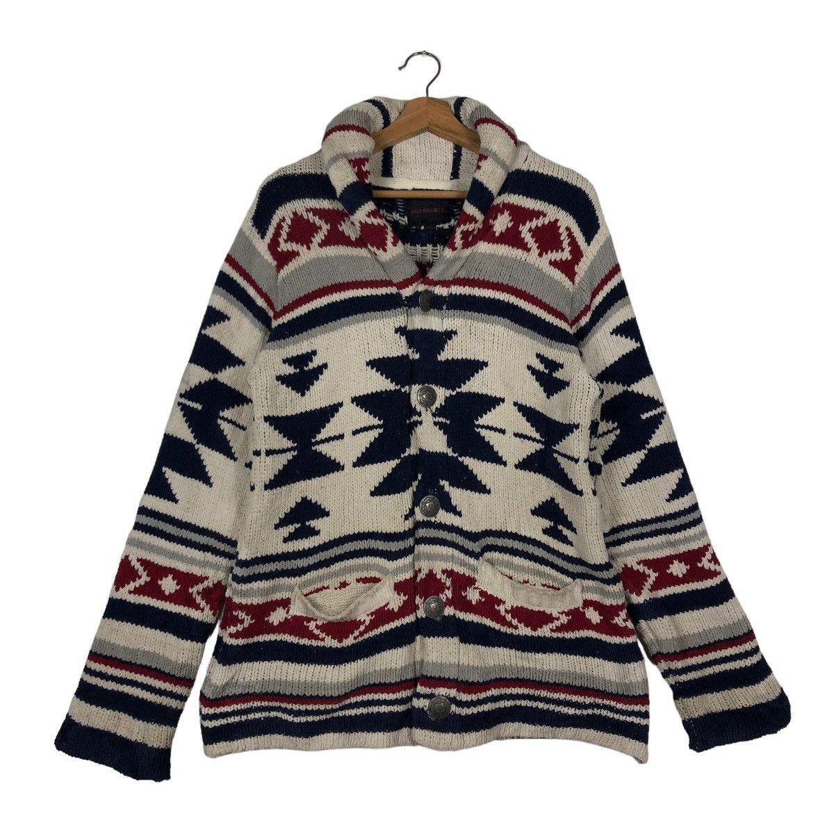 Japanese Brand 🔥Double Collar Anti Ballistic Navajo Aztec Design Size US L / EU 52-54 / 3 - 1 Thumbnail