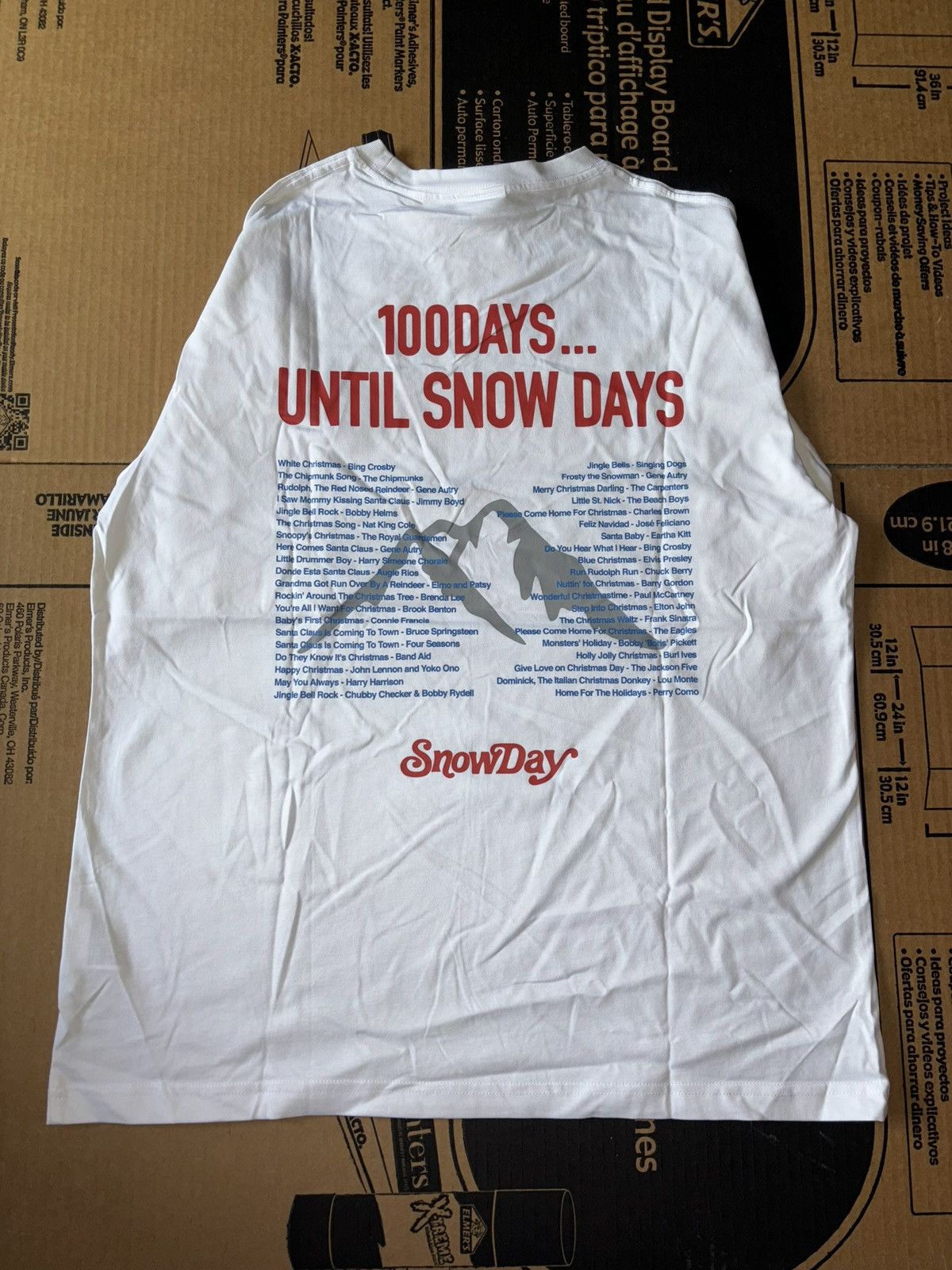 Snowday Snowday 100Days Until Tee White Size US M / EU 48-50 / 2 - 2 Thumbnail
