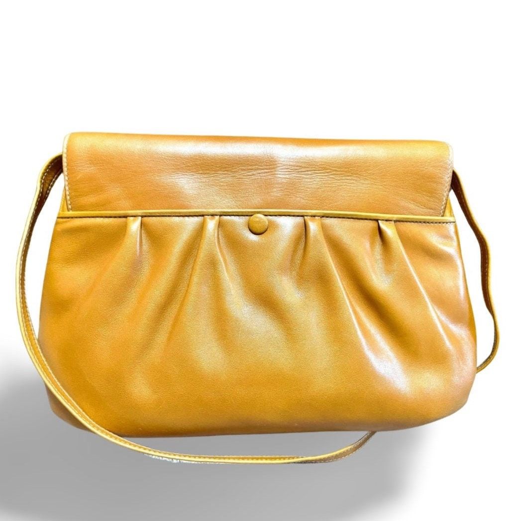 Celine Vintage Celine tanned brown leather shoulder bag with logo Size ONE SIZE - 3 Thumbnail