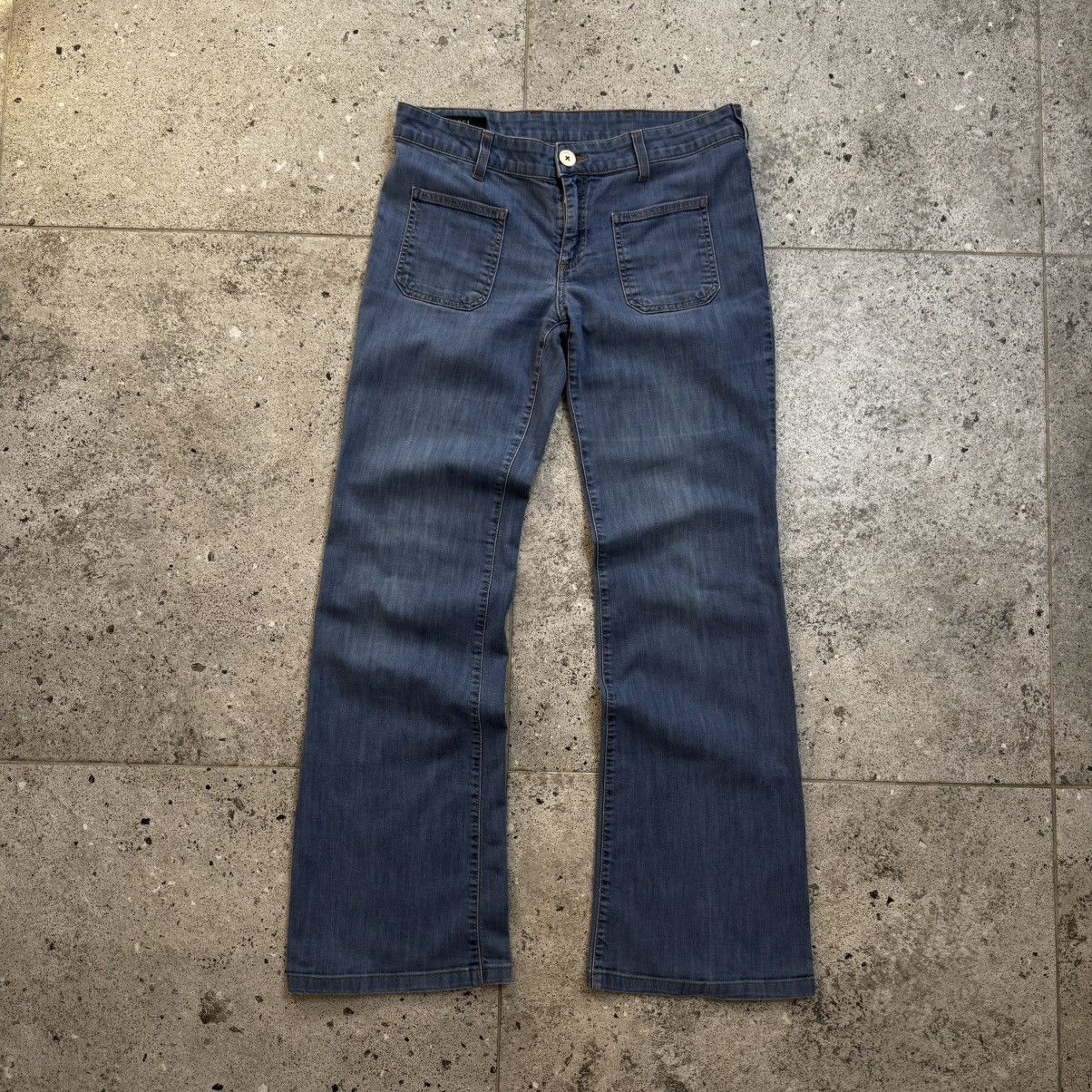 Gucci Gucci Tom Ford Bootcut Flared Leopard Logo Vintage Jeans Era Size US 30 / EU 46 - 1 Thumbnail