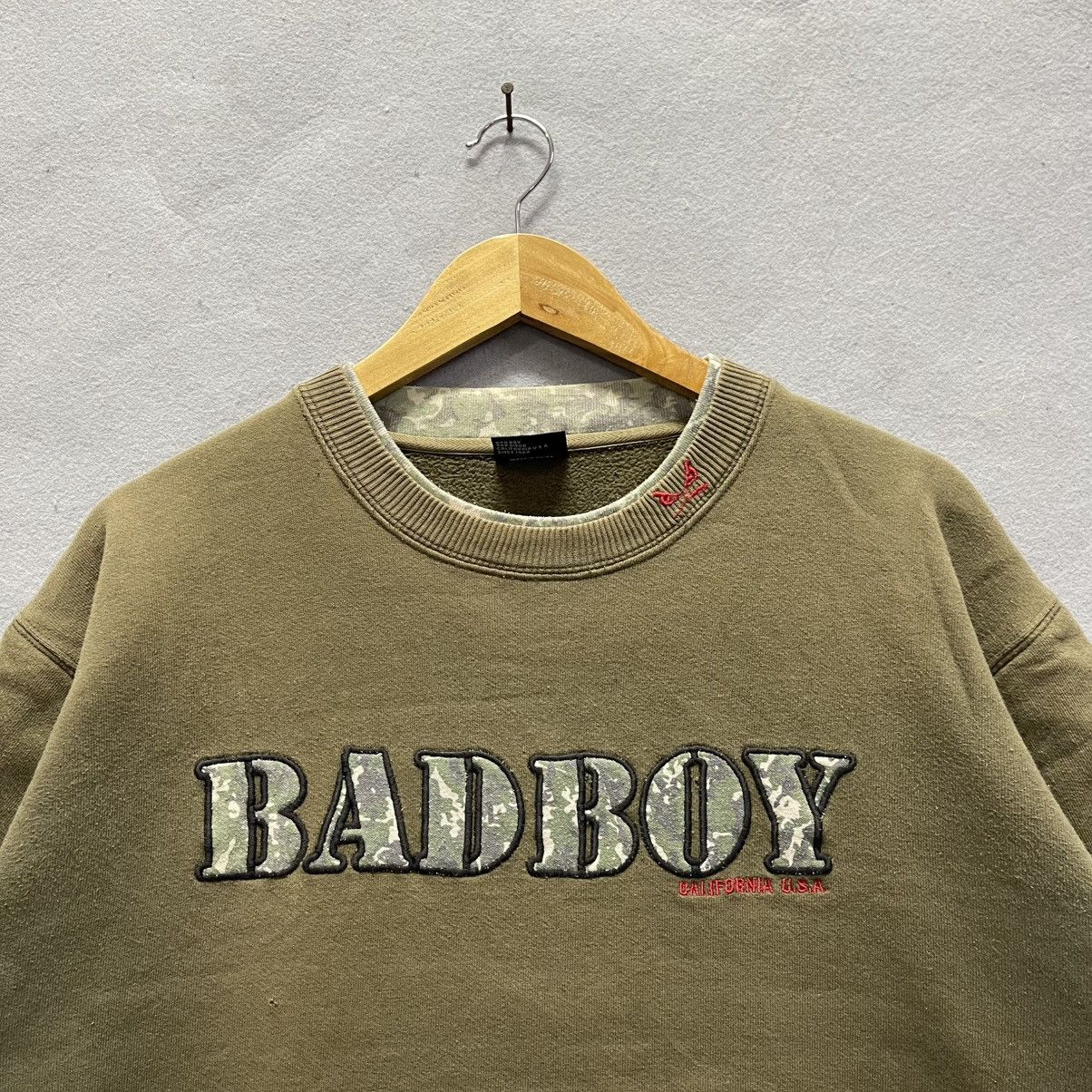 Vintage Vintage Early 2000s Bad Boy Double Layer Military Sweatshirt Size US XL / EU 56 / 4 - 2 Thumbnail