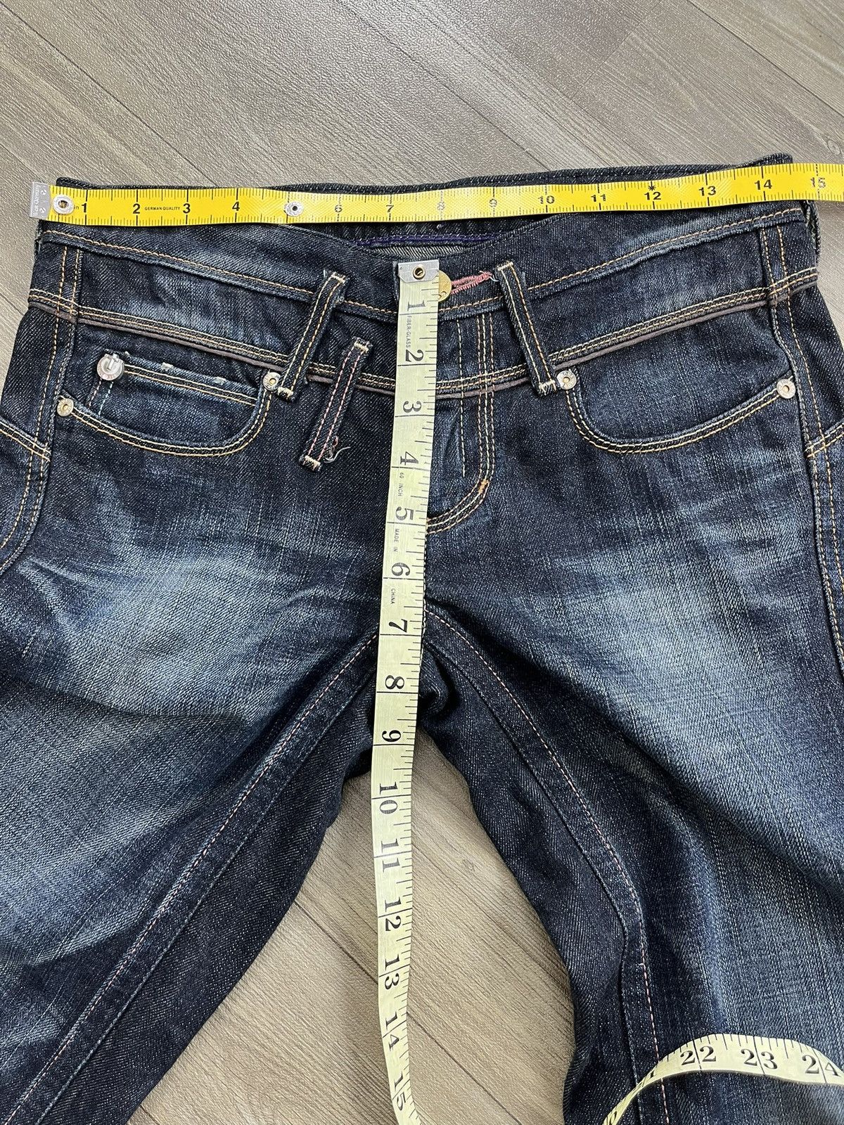 If Six Was Nine 🇯🇵2000s Edwin Vienus Faded Mudmax Bootcut Lgb Flared Jeans Size US 31 - 16 Thumbnail