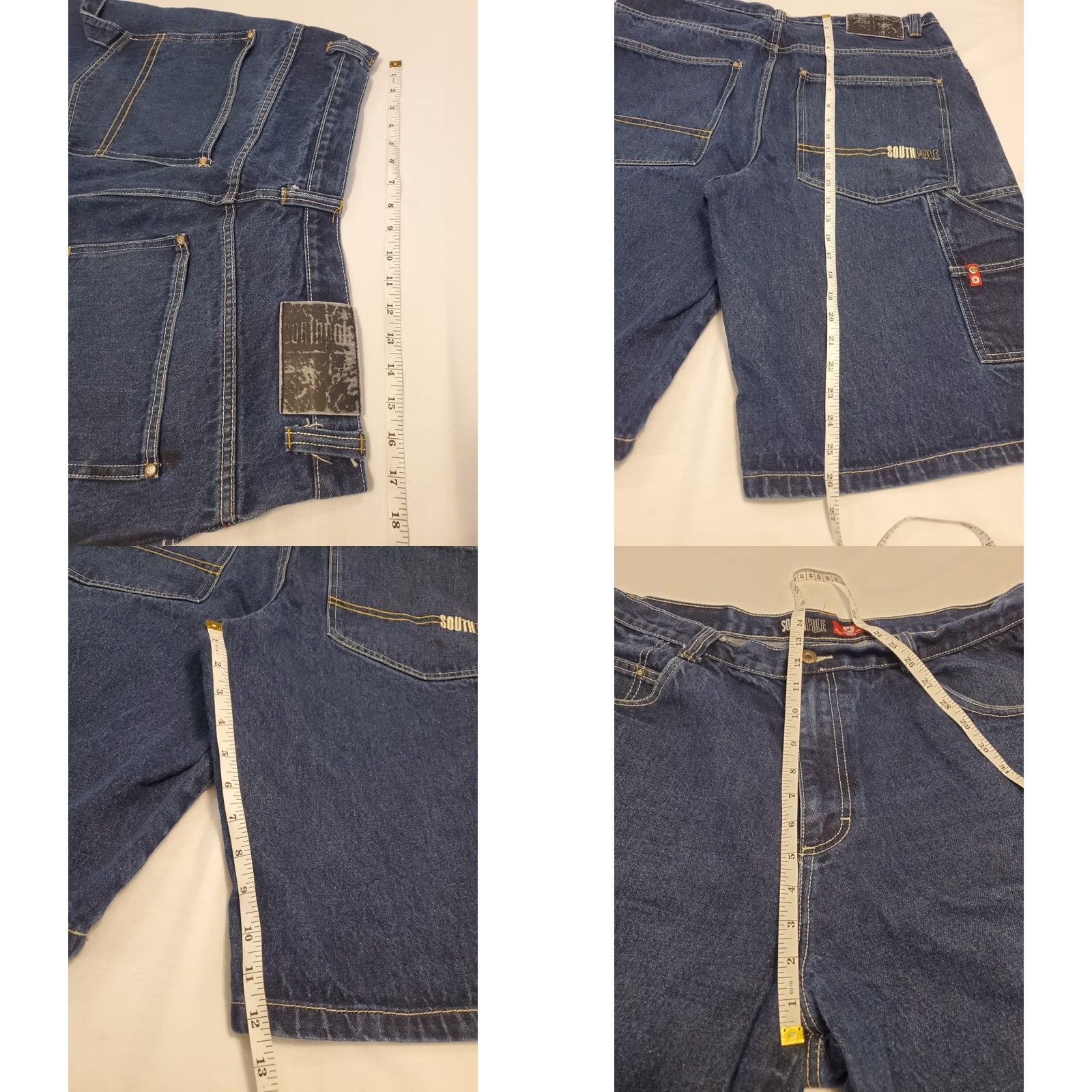 Southpole VINTAGE Southpole Jean Shorts Men's 38 Dark Blue Hip Hop Jorts Baggy Dad 90s Y2K Size US 38 / EU 54 - 8 Thumbnail