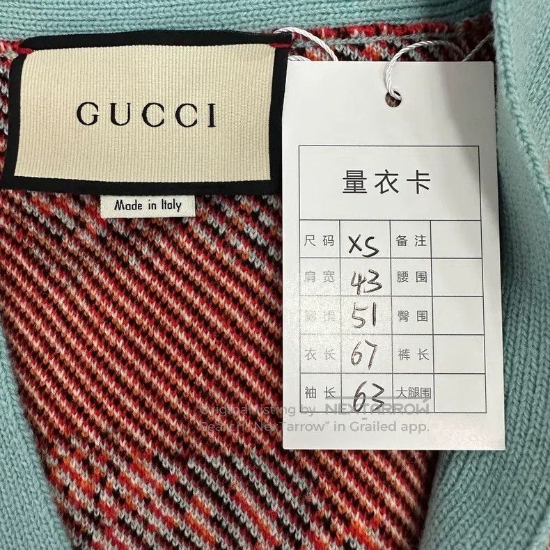 Gucci Gucci Light blue full print Hutou Lake blue woollen knitte Size XS / US 0-2 / IT 36-38 - 4 Thumbnail