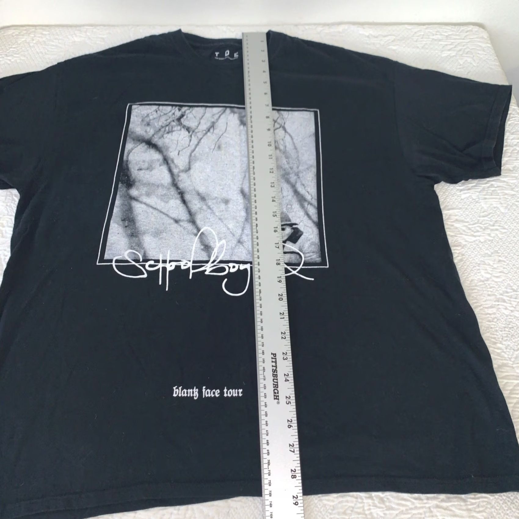 Vintage TDE Shirt XL Men Black Short Sleeve Crew Neck Cotton Blank Face Tour RARE Size US XL / EU 56 / 4 - 3 Thumbnail