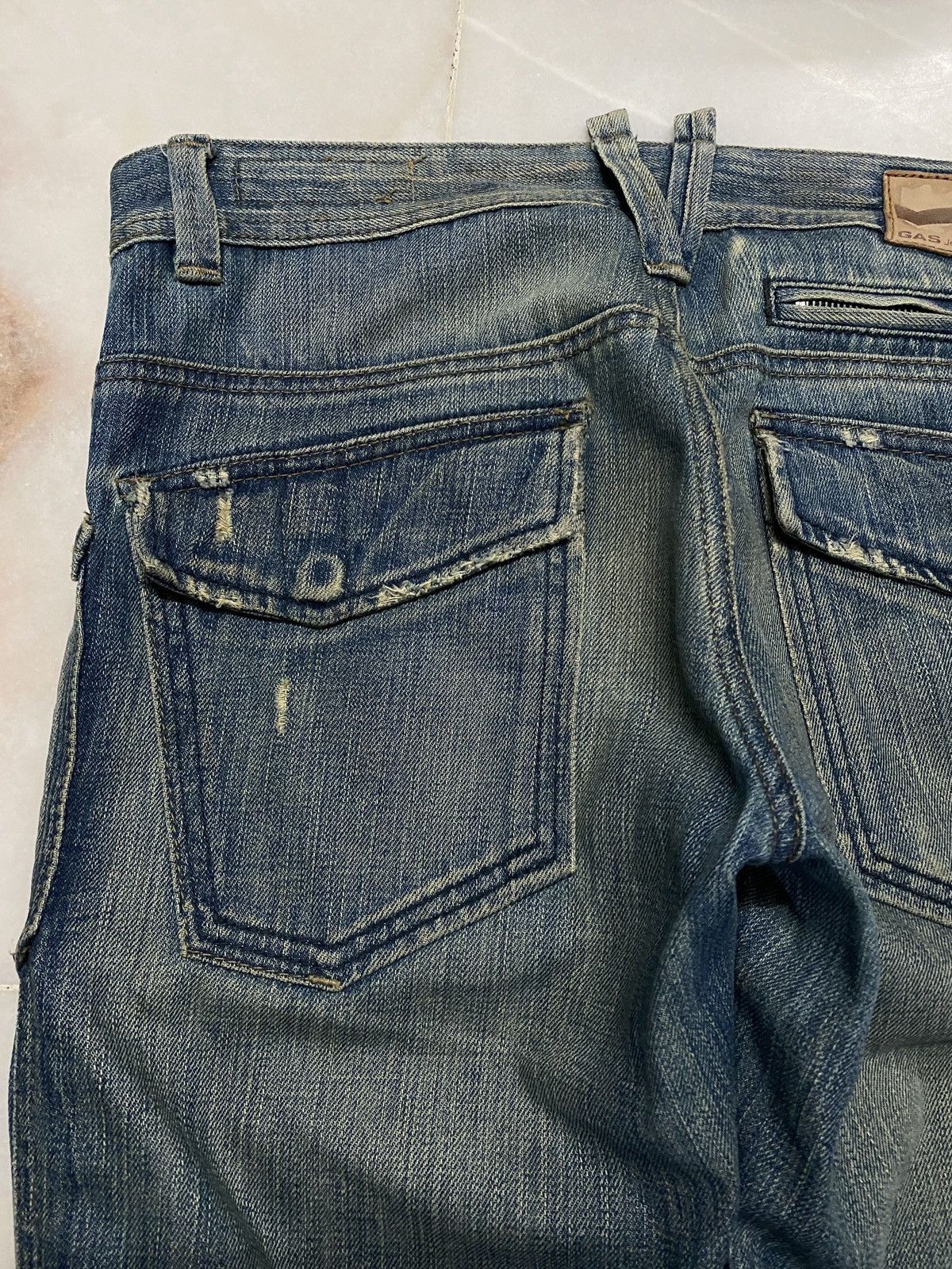 If Six Was Nine 💥Sick💥Vintage 90s Style Gas Mudwash Faded Distress Jean Size US 32 / EU 48 - 22 Thumbnail