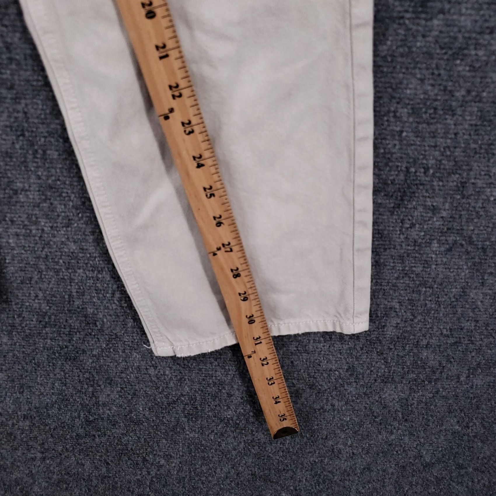 Pacsun PacSun Jeans Womens 25 Beige 90s Boyfriend High Rise Ripped Straight Leg Denim Jeans Size 42" / US 20 - 6 Thumbnail