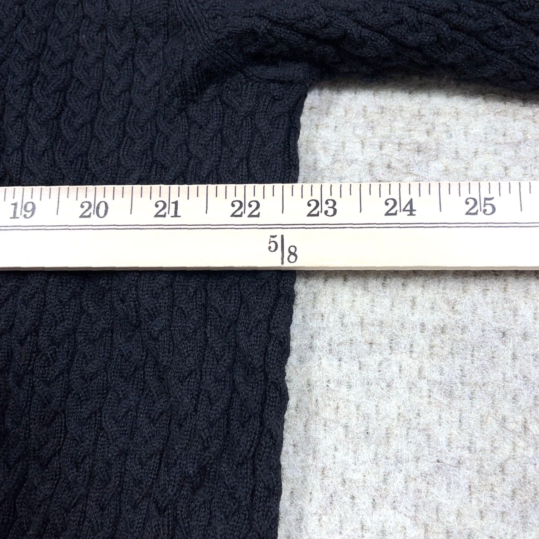 Jos. A. Bank Jos A Bank Sweater Men XL Black Merino Wool Cable Knit Crewneck Grandpa Solid Size US XL / EU 56 / 4 - 7 Thumbnail