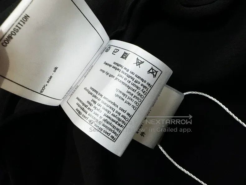 Chanel Chanel 22A black transparent mulberry silk long-sleeved sh Size XS / US 0-2 / IT 36-38 - 6 Thumbnail