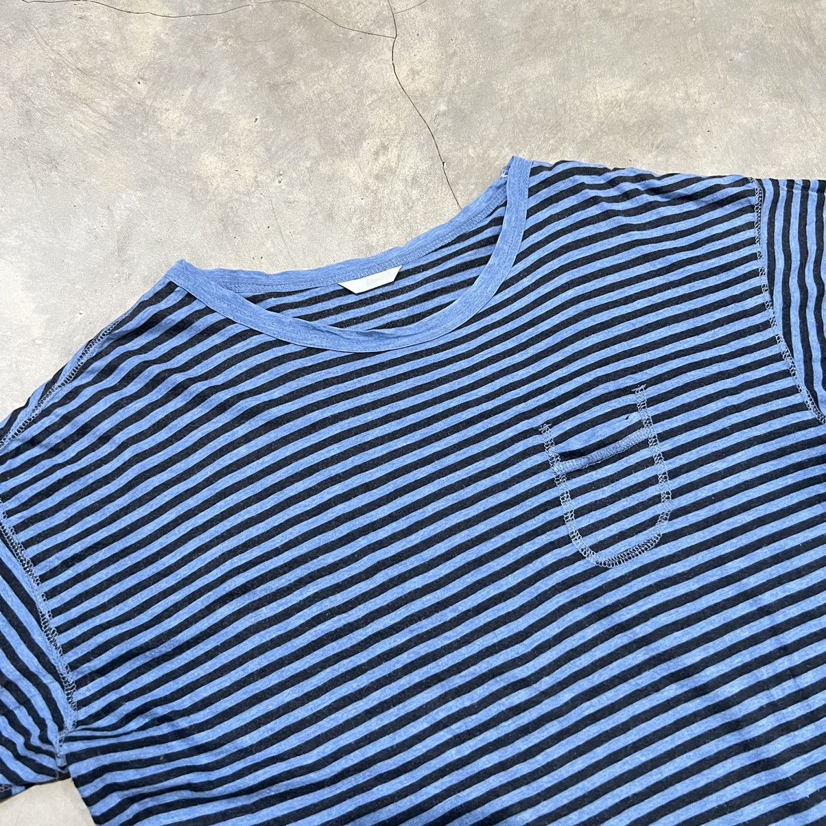 Japanese Brand Vintage Japanese Kurt Cobain Stripe Pocket Shirt Size US M / EU 48-50 / 2 - 2 Thumbnail