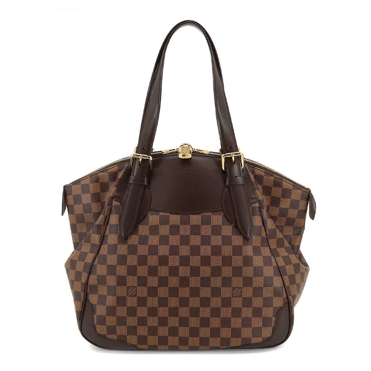 Louis Vuitton Damier Verona GM Tote Bag Ebene Brown Gold Hardware
