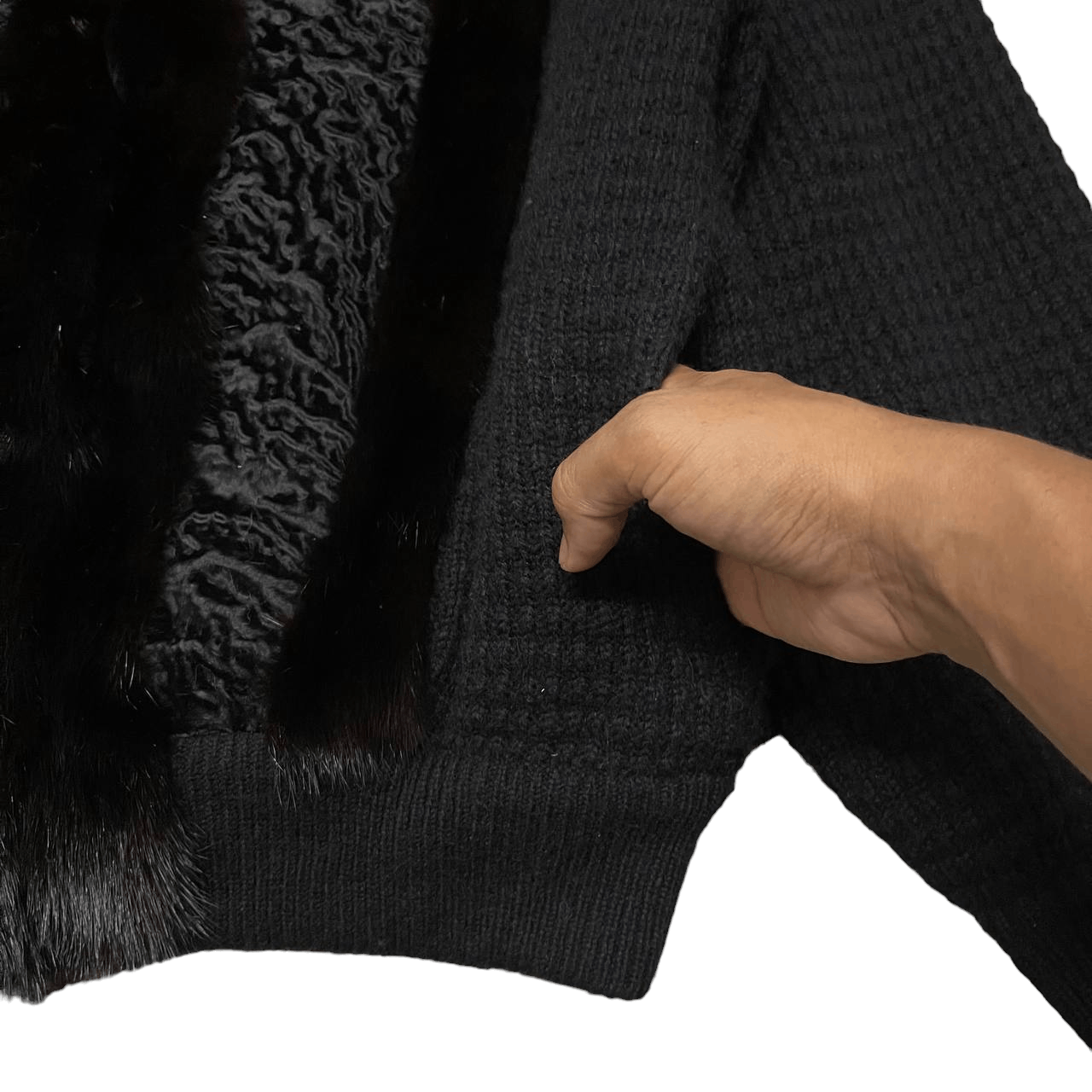 Issey Miyake Vintage Avagolf Wool Fur Baby Lamb Jacket Size US M / EU 48-50 / 2 - 6 Thumbnail