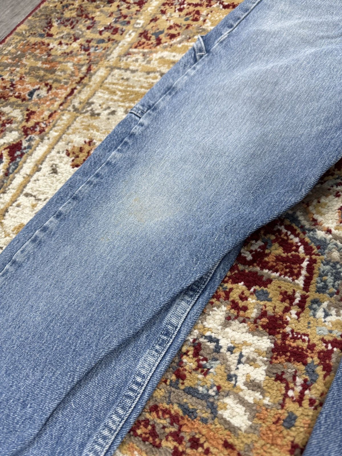 Levi's × Vintage Levi's Carpenter Baggy Denim Washed Black Jeans Pants Size US 36 / EU 52 - 4 Thumbnail
