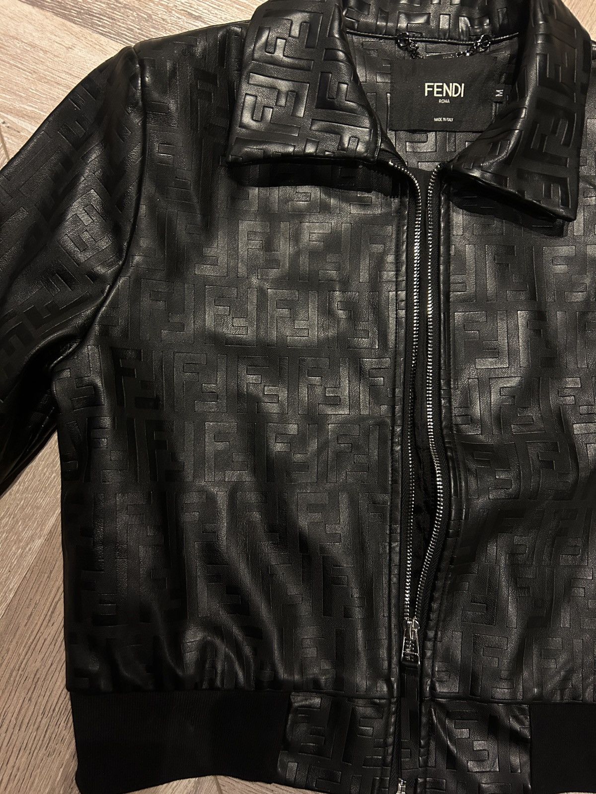Fendi Fendi Leather Jacket Size M / US 6-8 / IT 42-44 - 5 Thumbnail
