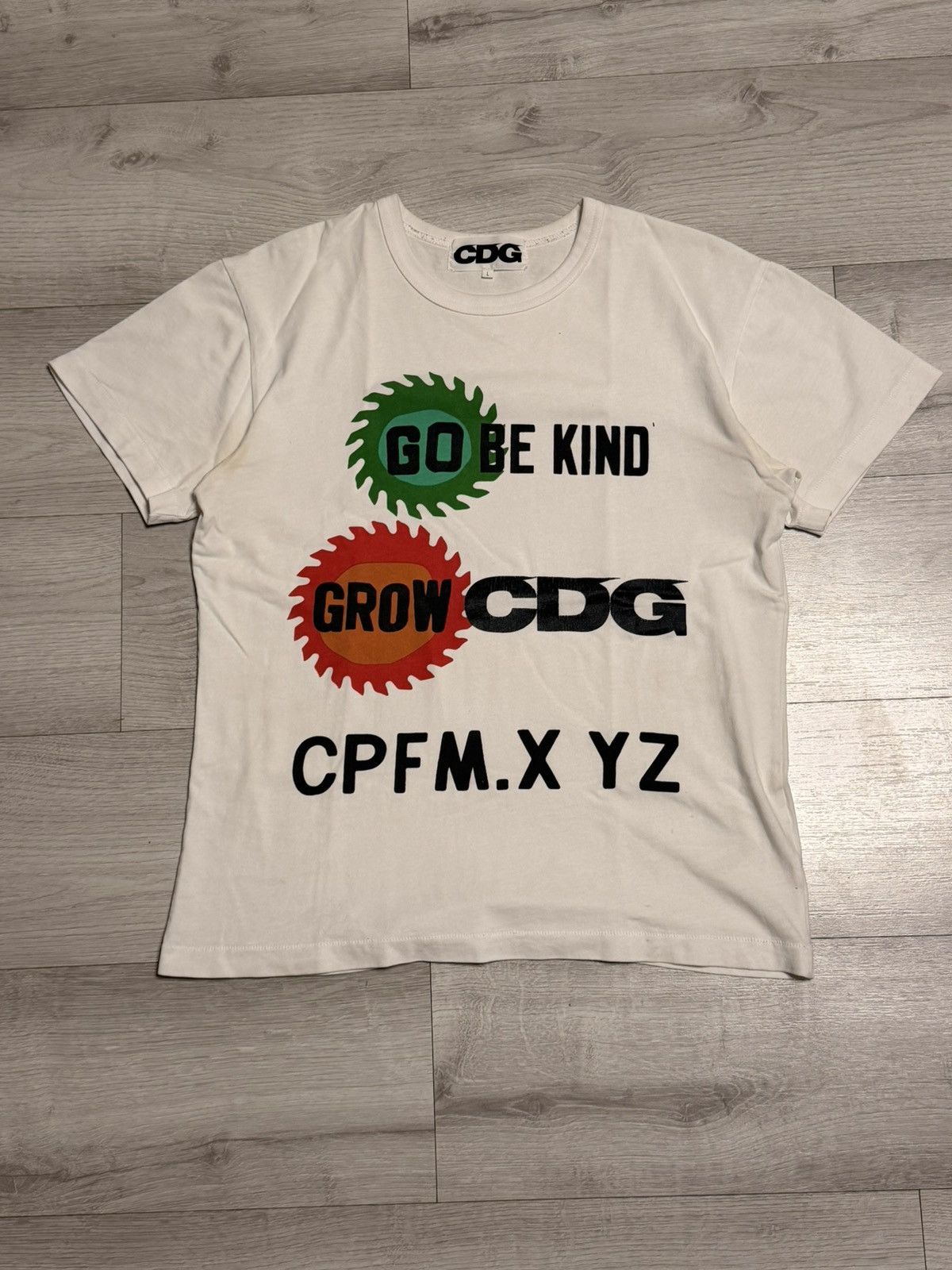 Cactus Plant Flea Market × Comme des Garcons CPFM x CDG “Be Kind” Tee Size US L / EU 52-54 / 3 - 8 Thumbnail