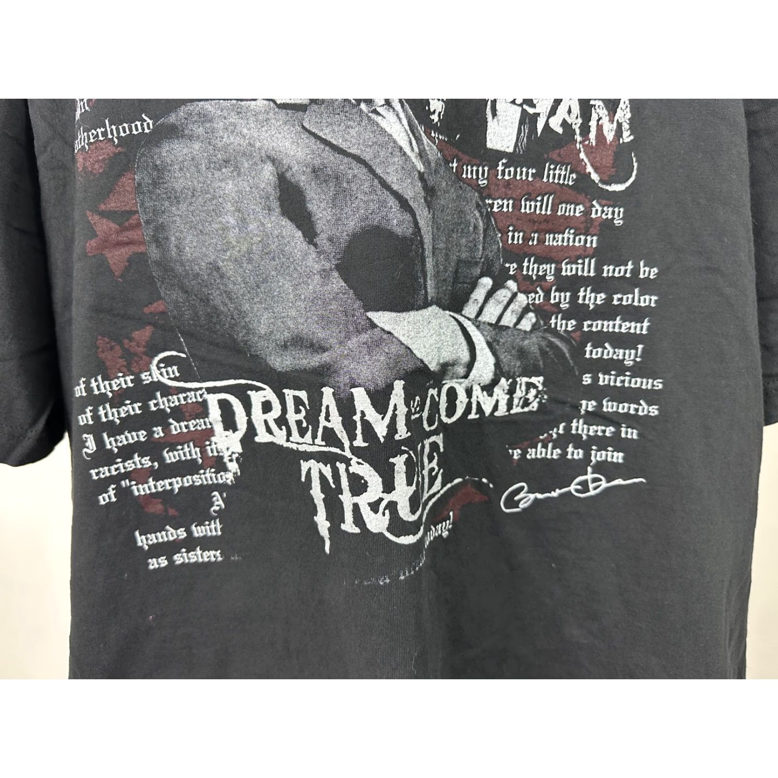 Vintage VINTAGE Obama TND 3XL USA Shirt Mens Black Y2K Dreams Come True Graphic Print Jersey Cotton Short Sleeve Crew Neck USA Hip Hop 2000s Size US XXL / EU 58 / 5 - 4 Thumbnail