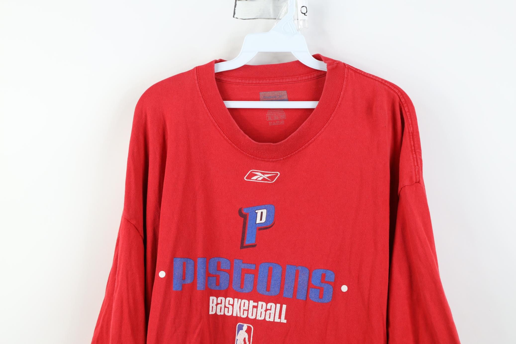 Reebok Vintage Reebok Baggy Fit Detroit Pistons Basketball T-Shirt Size US XXL / EU 58 / 5 - 2 Thumbnail