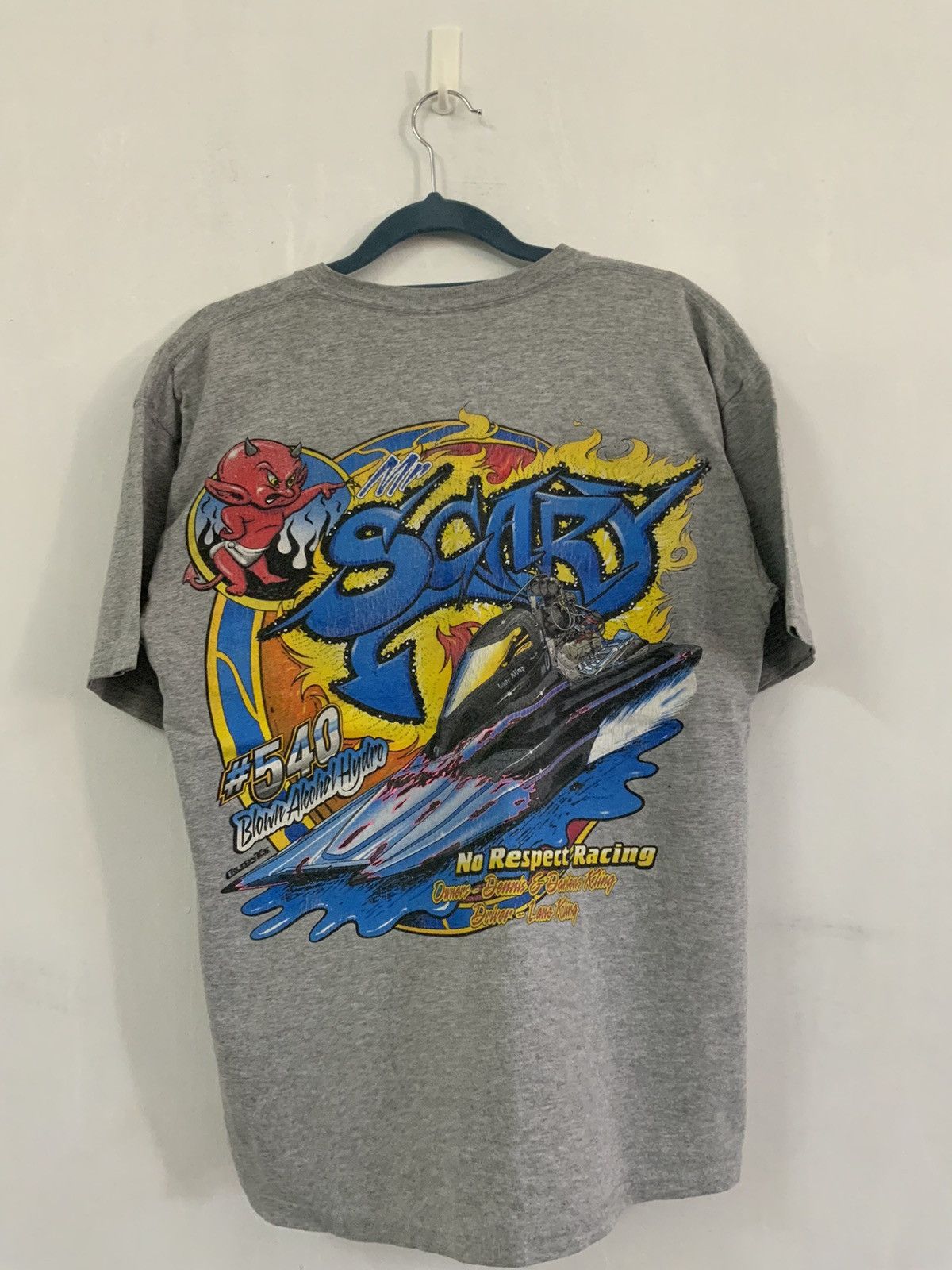 Gildan No Respect Racing Mr Scary Boat Tee by Gildan Size US XL / EU 56 / 4 - 1 Thumbnail