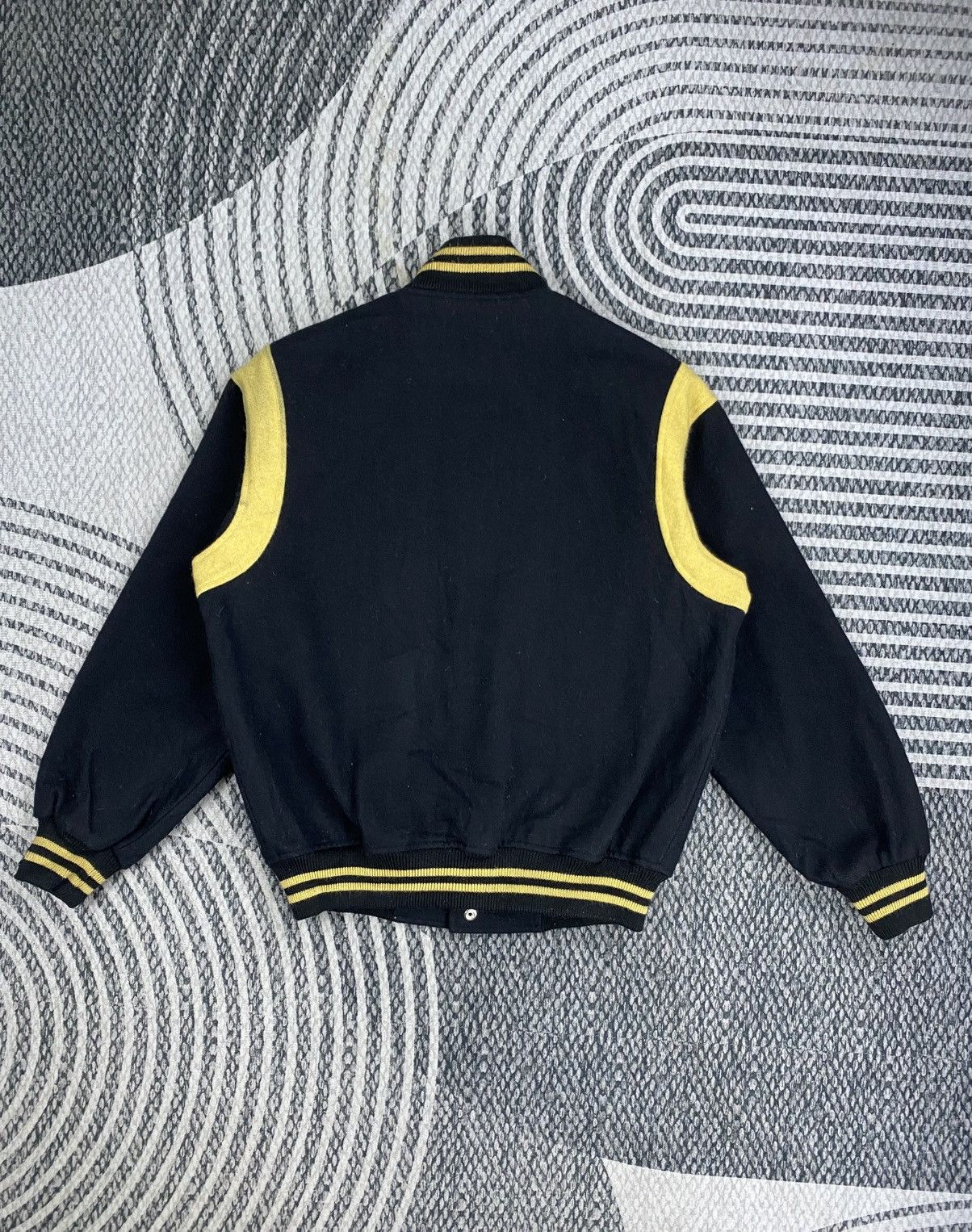 Vintage 🔥80s Vintage Crocodile Sports Varsity Wool Jacket Size US M / EU 48-50 / 2 - 2 Thumbnail