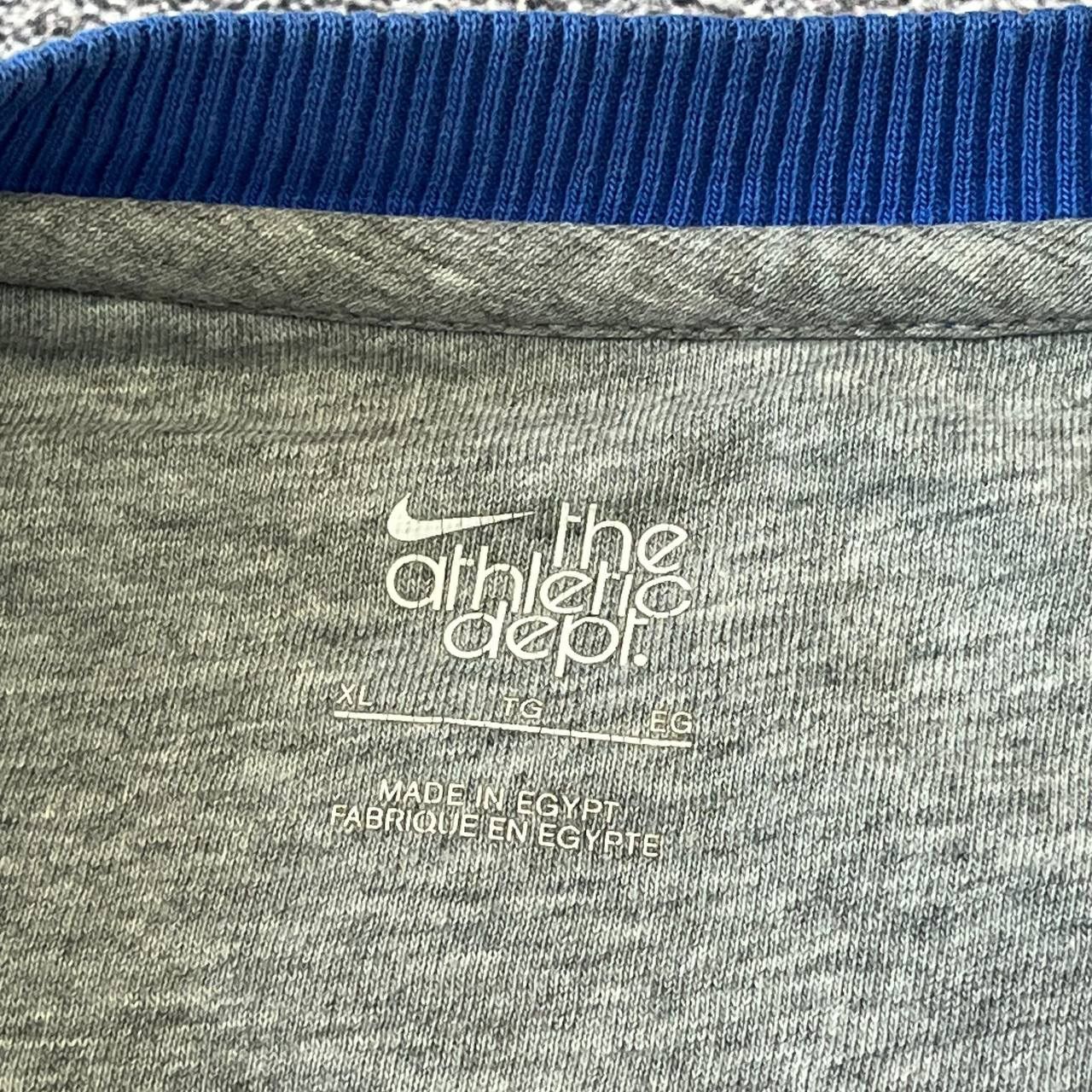 Nike Vintage Blue Sweatshirt Nike,basic mini logo y2k style Size US XL / EU 56 / 4 - 4 Thumbnail