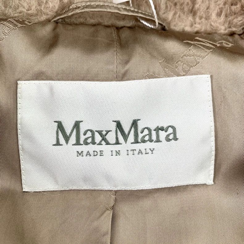 Max Mara Max Mara Teddy Apricot Alpaca Teddy Lapel Double-Breasted Size S / US 4 / IT 40 - 6 Thumbnail