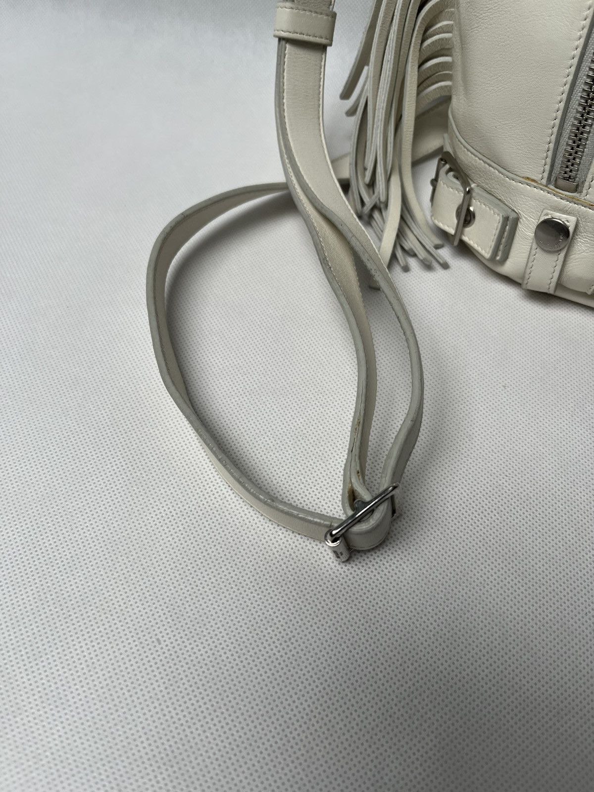 Saint Laurent Paris Saint Laurent Paris mini rider white zipper shoulder bag Size ONE SIZE - 5 Thumbnail