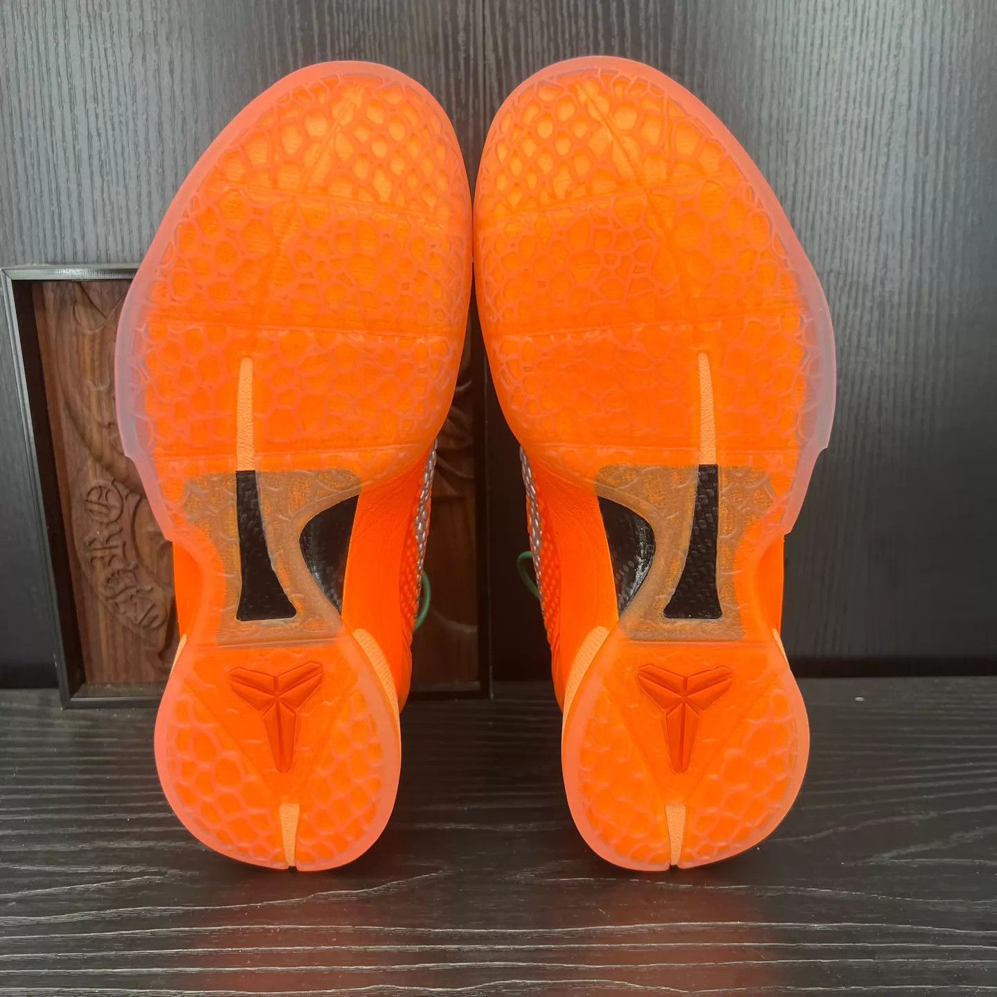 Nike ZK6 Orange Silver Size 42 Worn Box Lid Missing Size US 8.5 / EU 41-42 - 6 Thumbnail