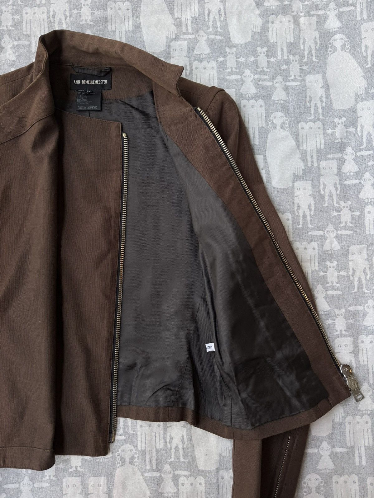 Ann Demeulemeester Ann Demeulemeester SS03 Biker Double Zippers Cotton Jacket Size XS / US 0-2 / IT 36-38 - 7 Thumbnail