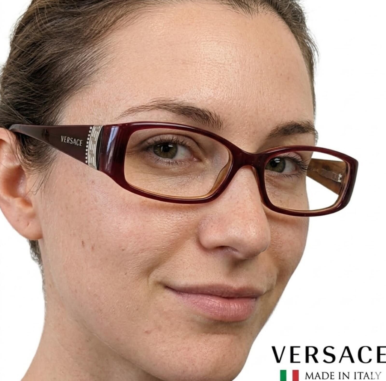 Versace Versace 3091-B Women Eyeglasses Italy | Purple Rectangular Size ONE SIZE - 1 Thumbnail