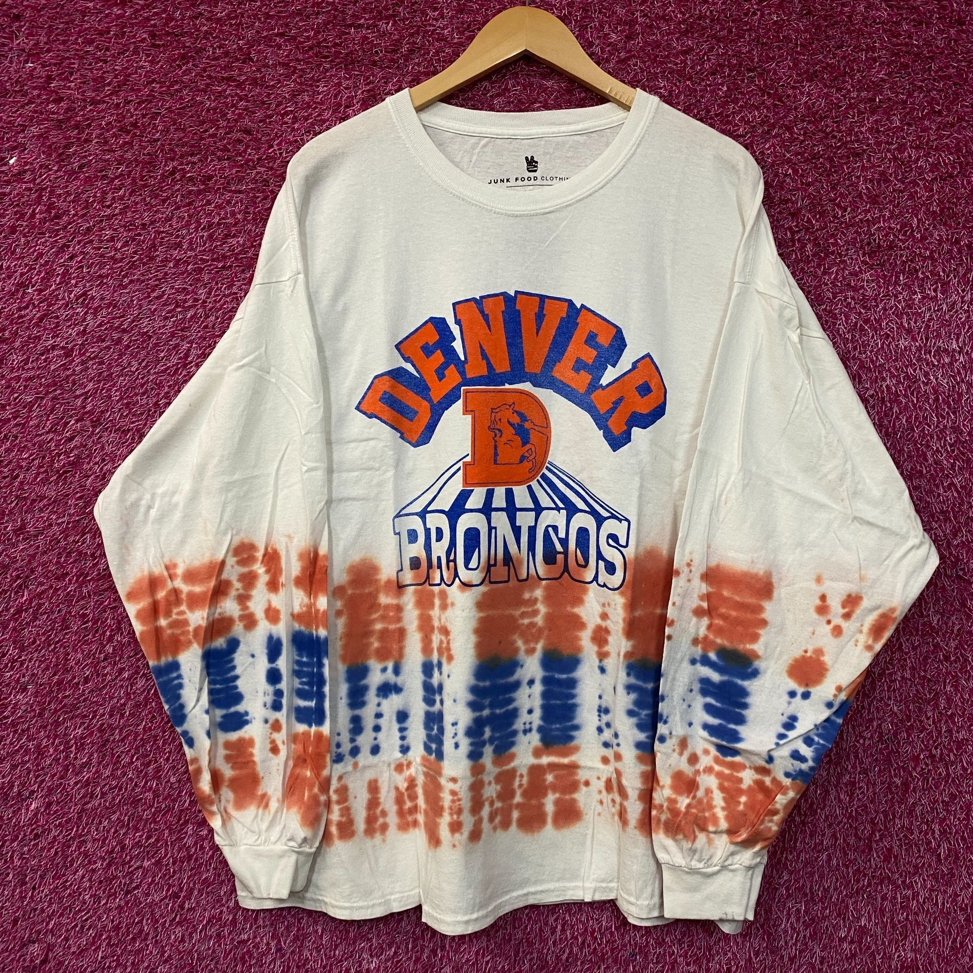 Junk Food NFL AFC West Denver Broncos Tie-Dye long Sleeve Shirt 2XL Size US XXL / EU 58 / 5 - 1 Thumbnail