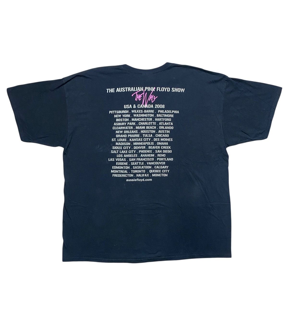 Band Tees VINTAGE BAND TEE PINK FLOYD WORLD TOUR 08-09 NICE DESIGN Size US XXL / EU 58 / 5 - 9 Thumbnail