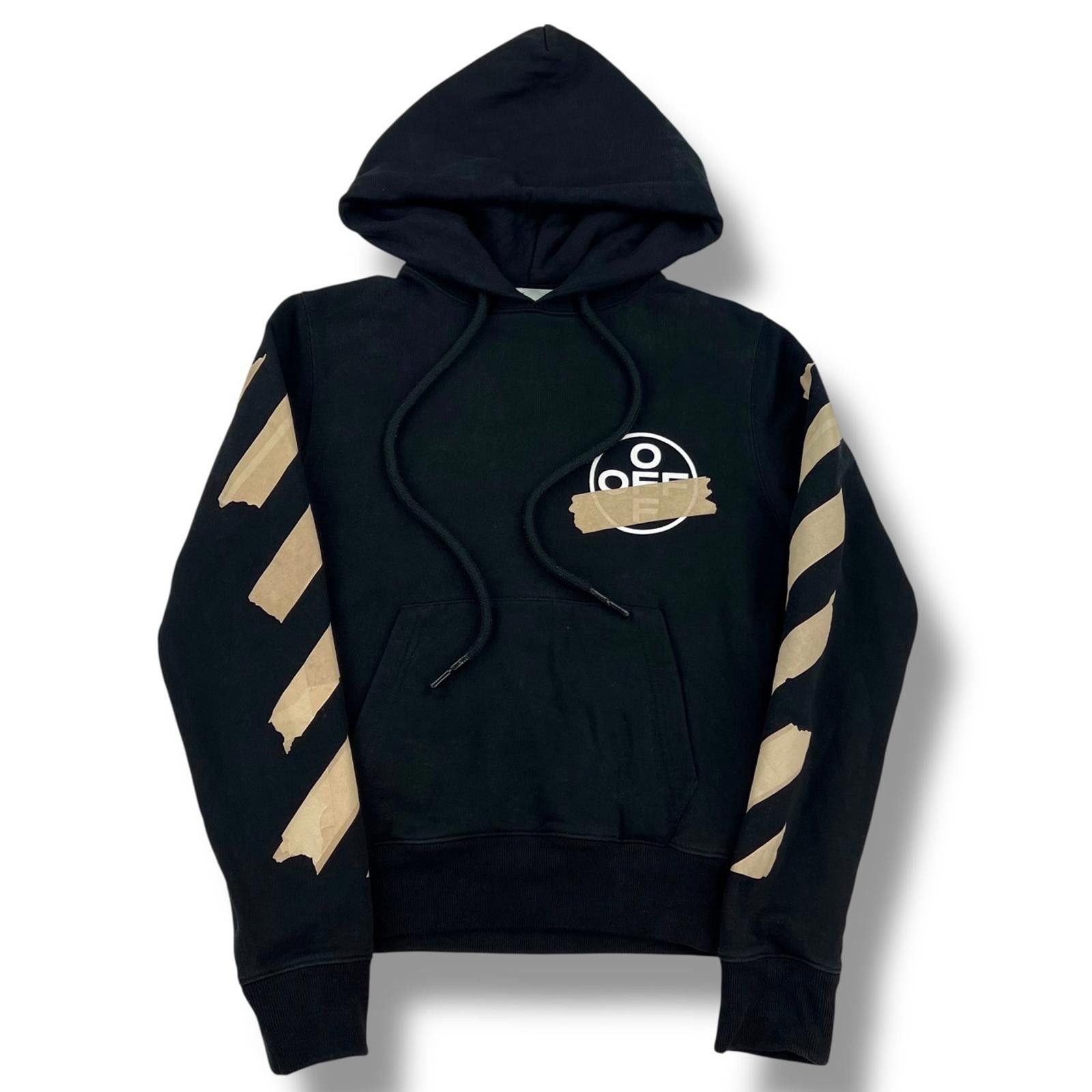 Off-White Off-White Tape Arrows Black Hoodie Size US L / EU 52-54 / 3 - 3 Thumbnail
