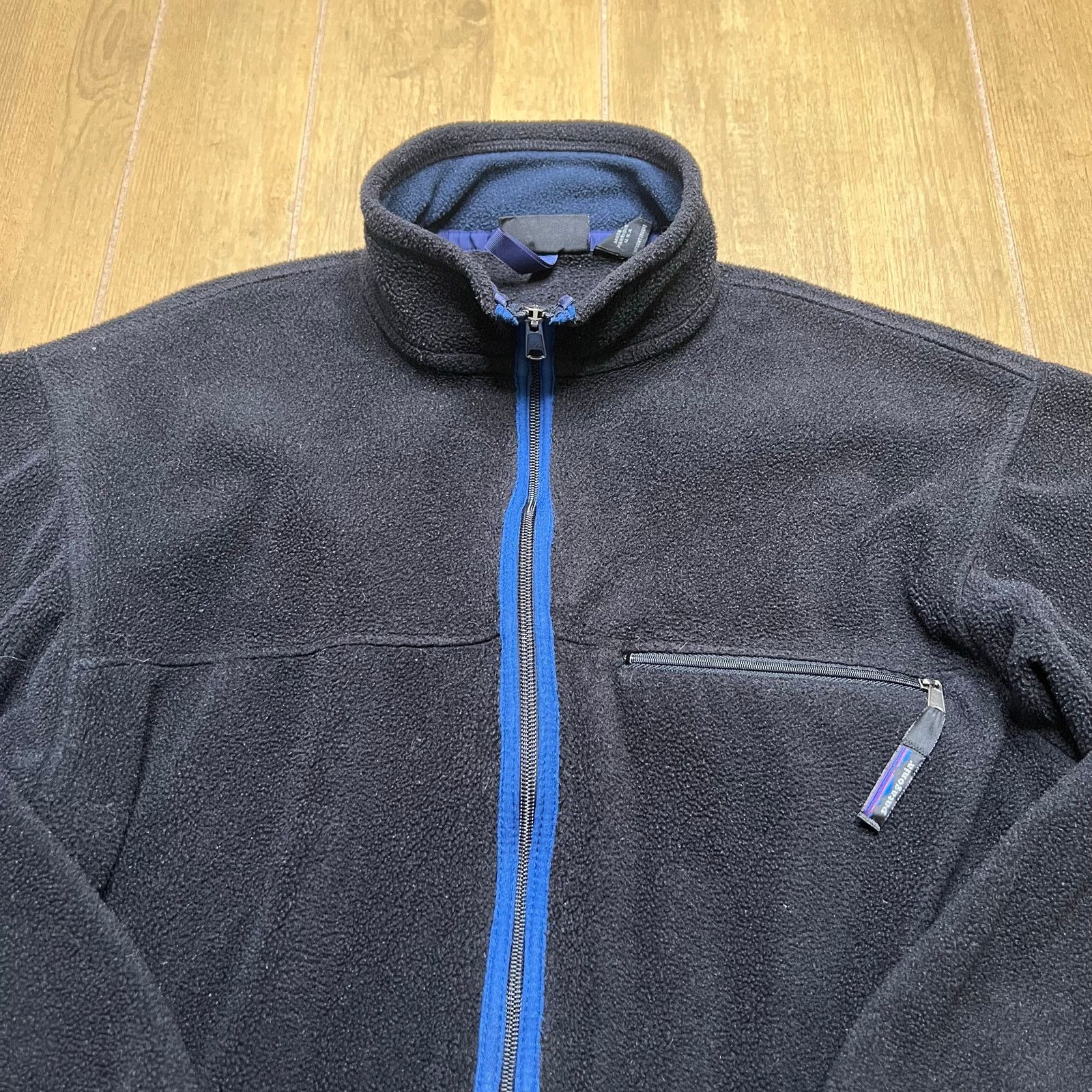 Patagonia Vintage Patagonia Fleece Jacket Mens M Blue Made in USA 90s Size US M / EU 48-50 / 2 - 12 Thumbnail